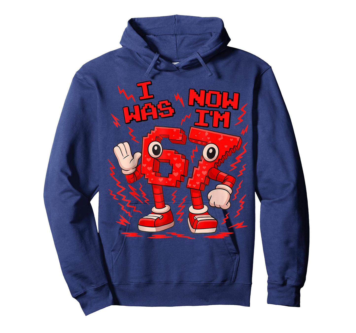 I was 6 Now I'm 7 Six Seven 7 Years Old Birthday Brainrot T-Shirt
