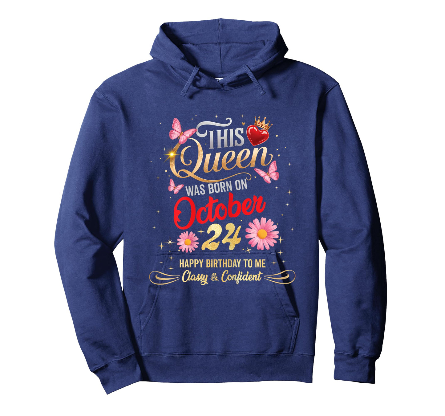 This Queen was Born on October 24 October 24th Birthday T-Shirt