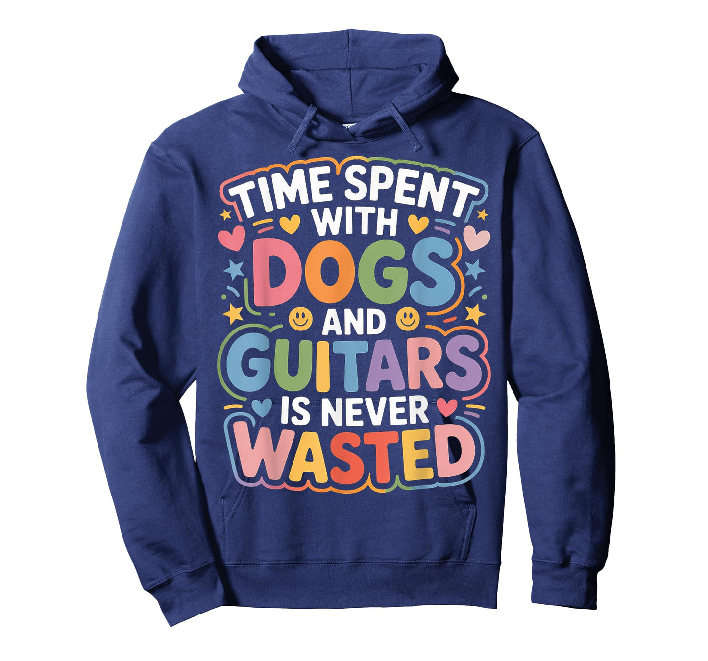 Time Spent with Dogs and Guitars is Never Wasted |- T-Shirt