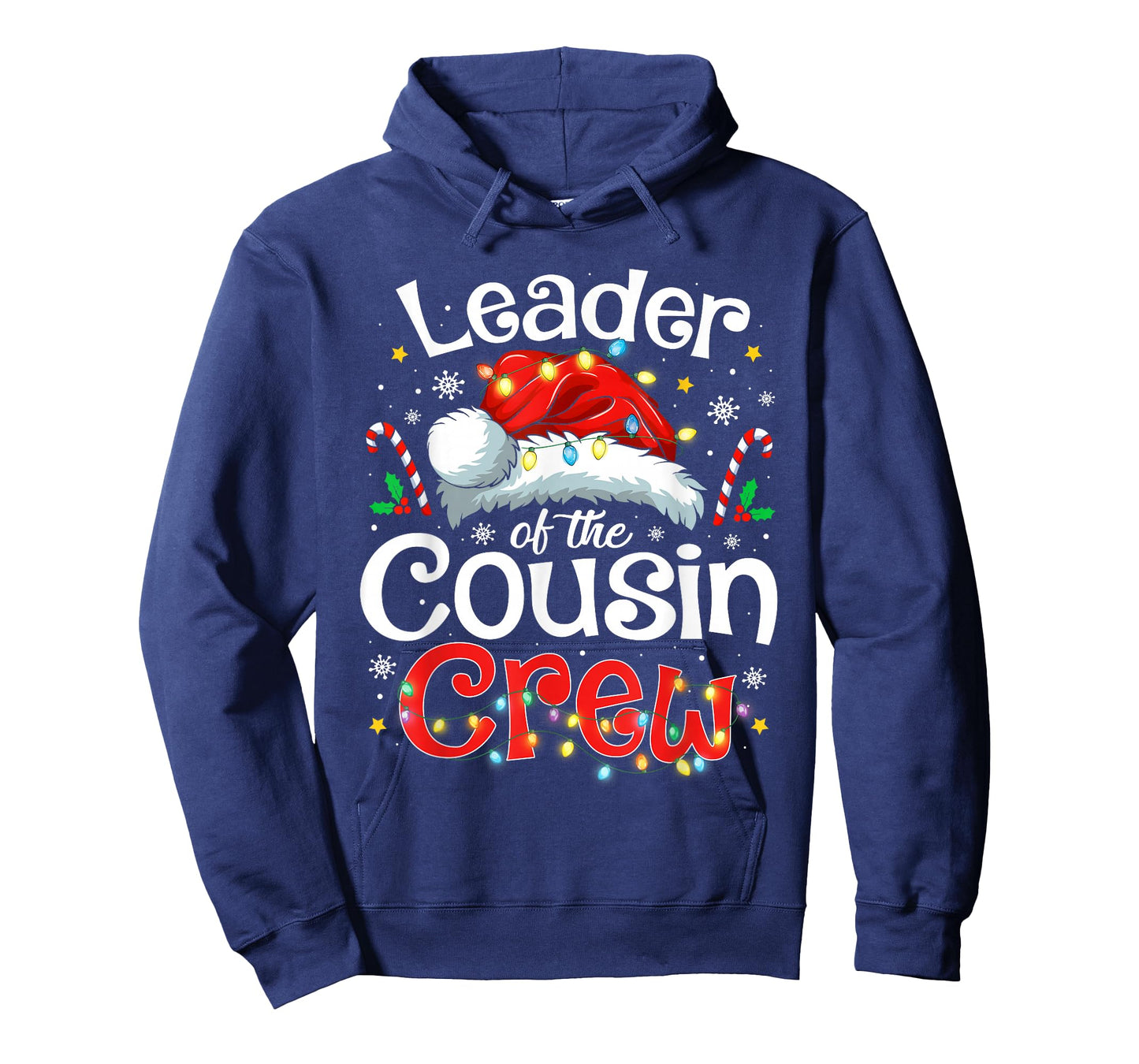 Leader of The Cousin Crew Christmas Family Matching Xmas T-Shirt