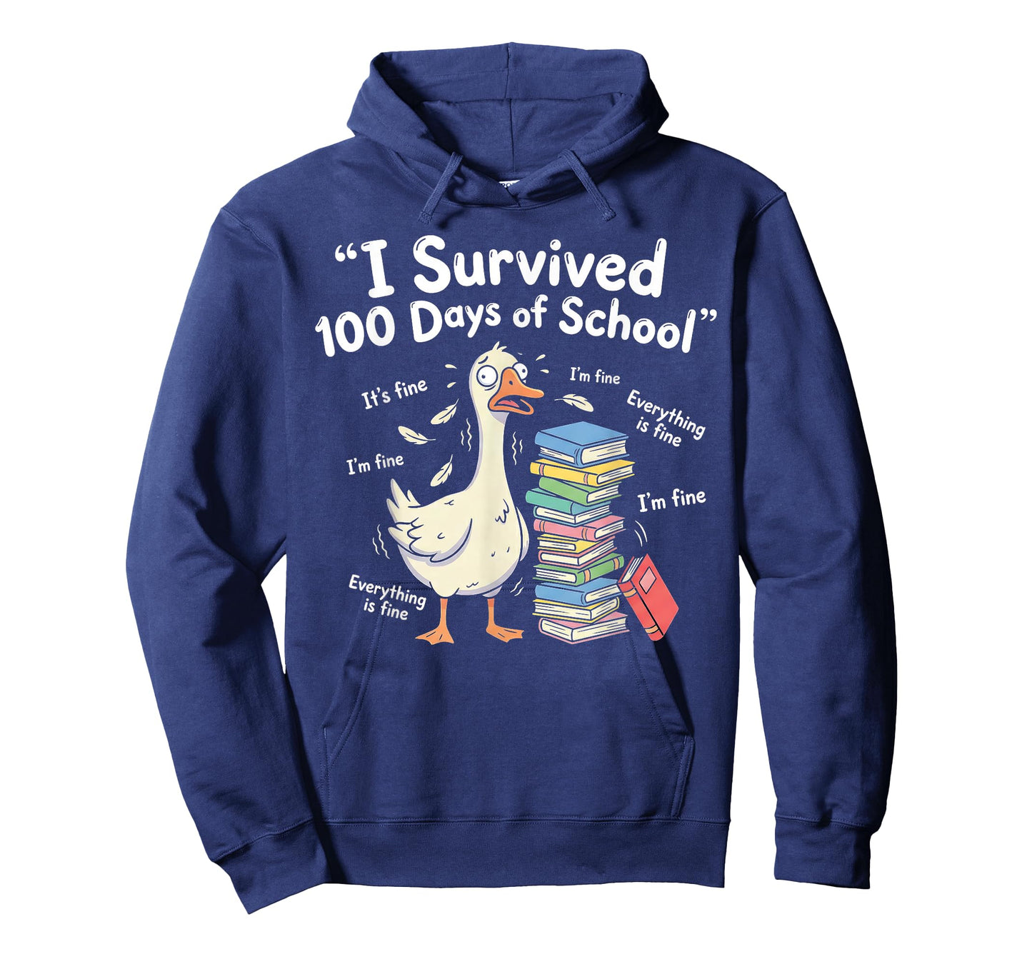 I Survived 100 Days of School Funny Goose 100th Day Smarter T-Shirt
