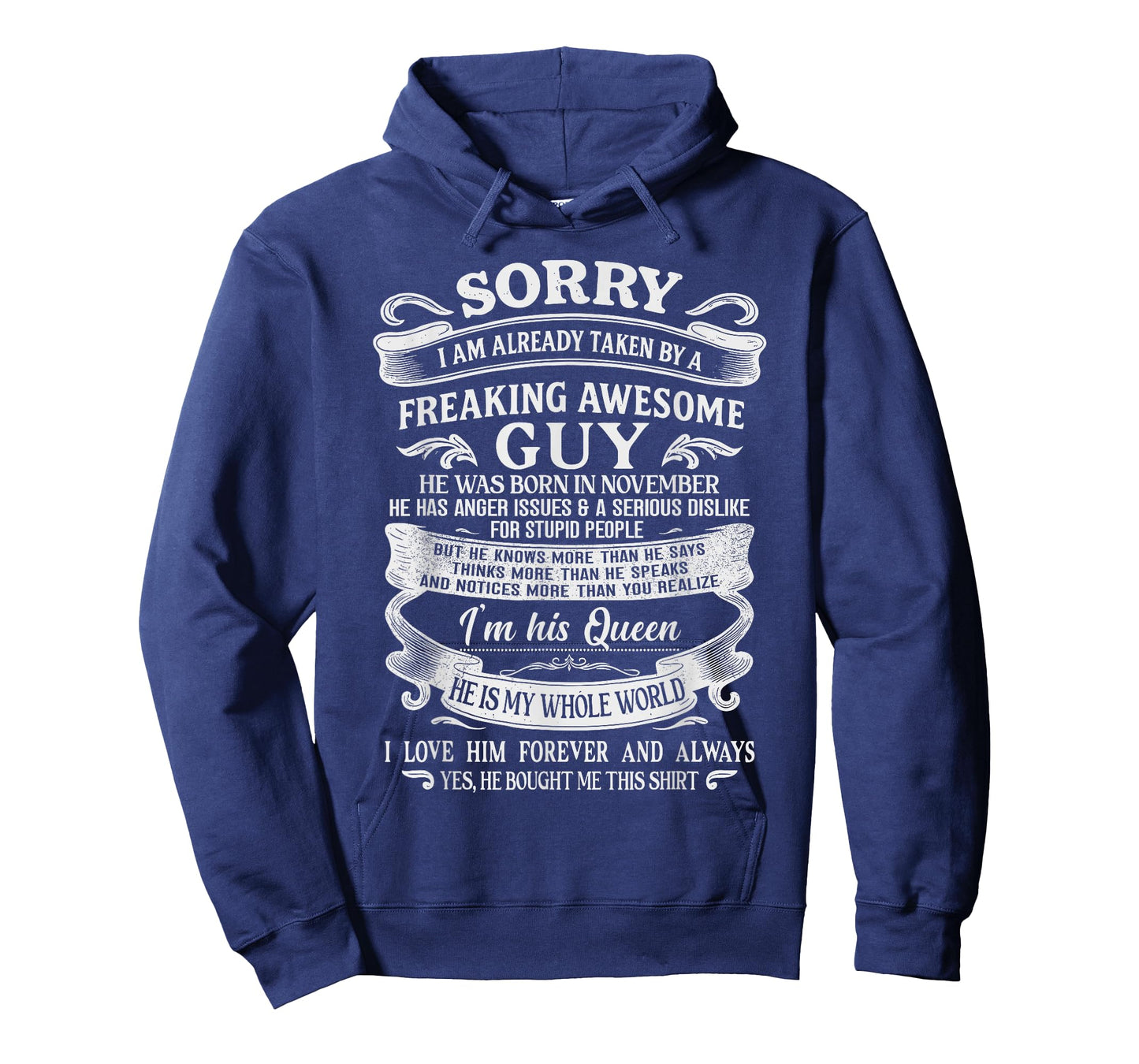 I Am Already Taken by Freaking Awesome Guy Born in November T-Shirt