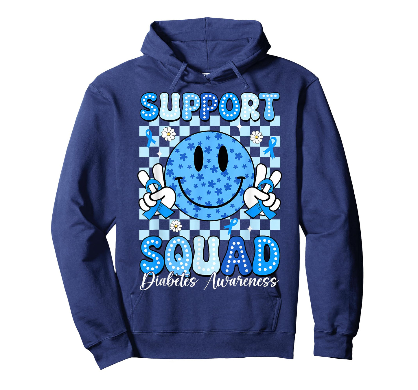 in November We Wear Blue Diabetes Awareness Support Squad T-Shirt