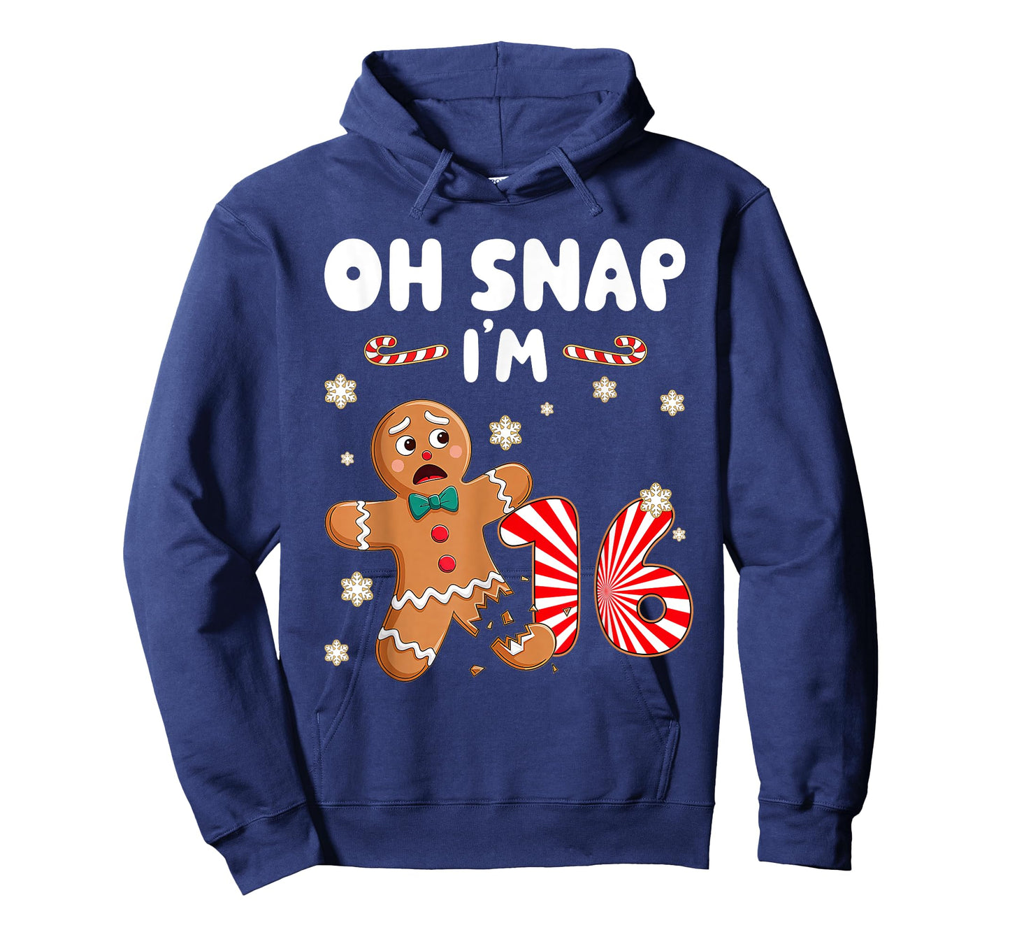 Christmas Oh Snap 16 Year Old Gingerbread Man 16th Birthday T-Shirt