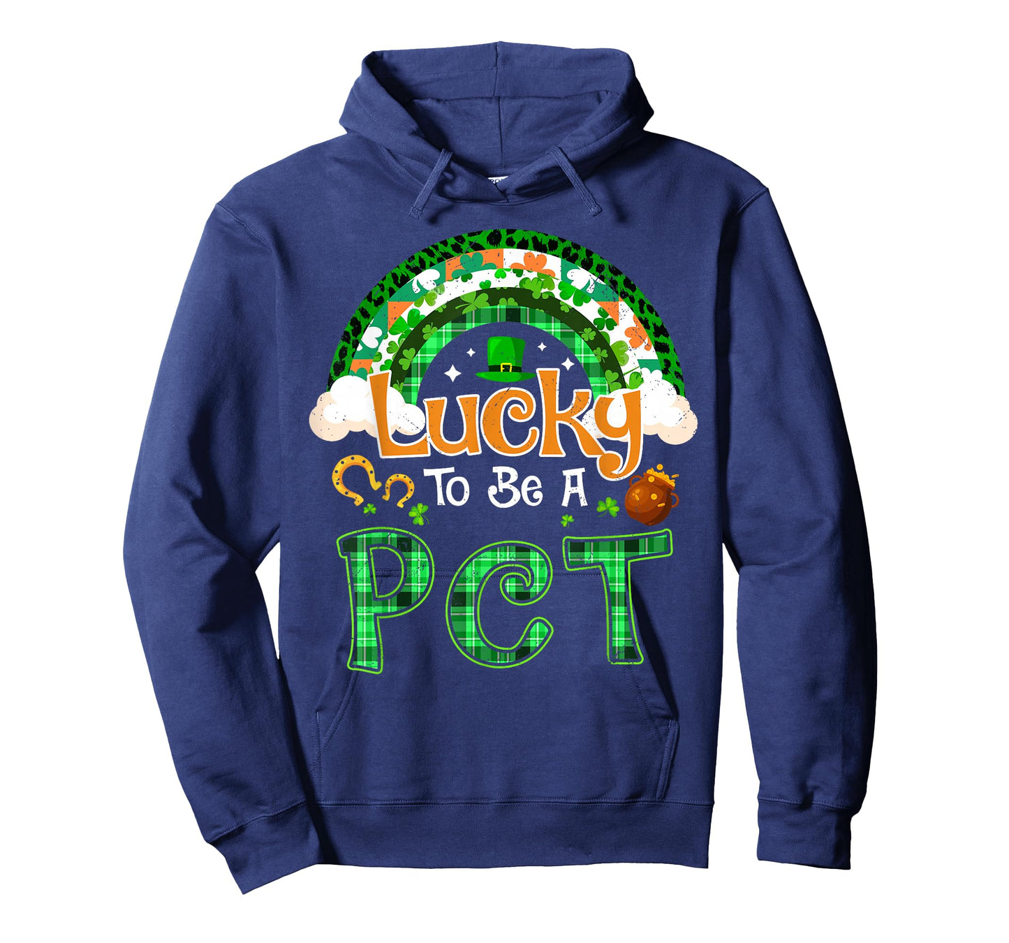 Lucky to Be PCT Shamrock Rainbow St Patricks Day T-Shirt