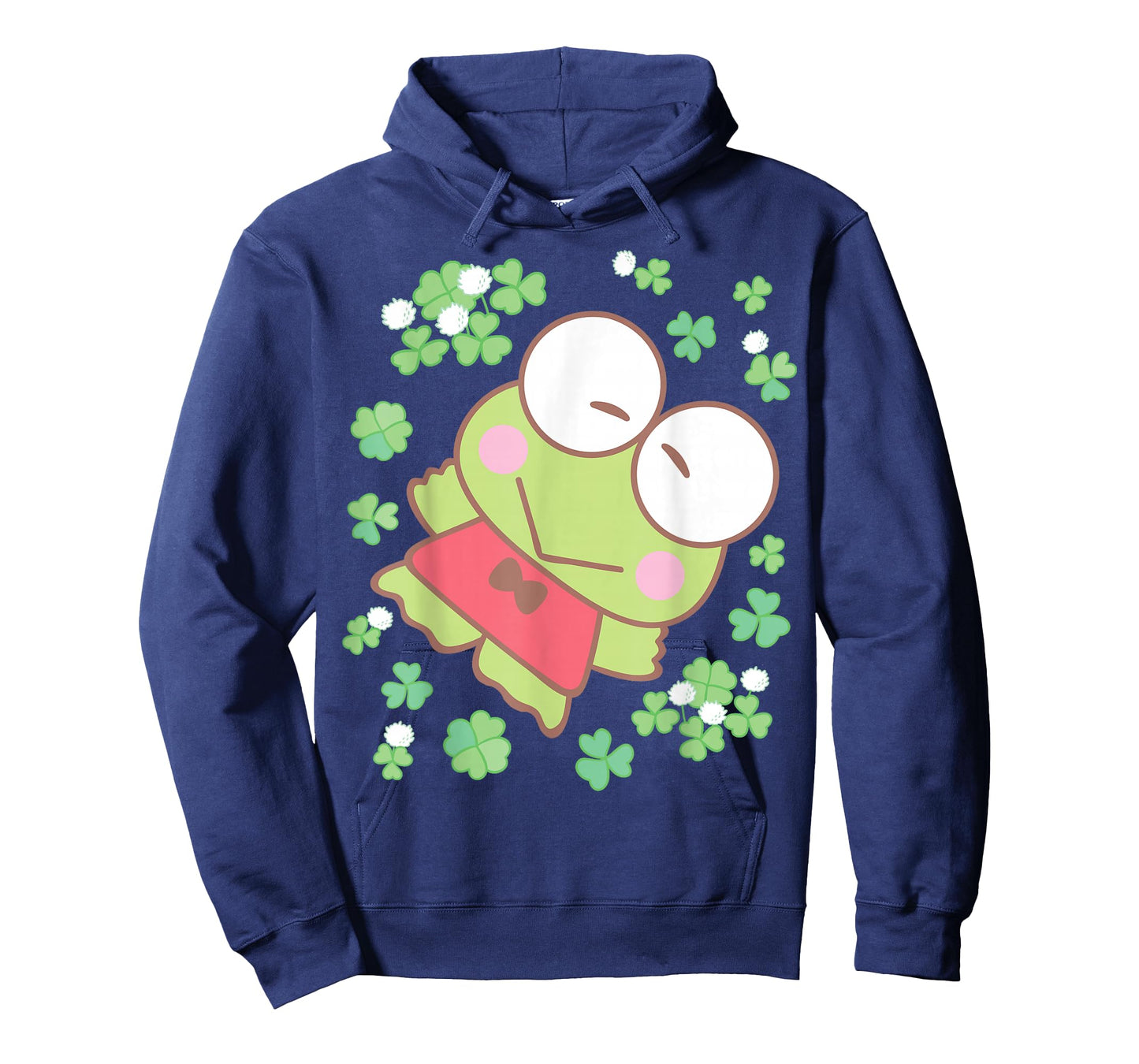 Hello Kitty St. Patrick's Day Keroppi Surrounded by Clovers T-Shirt