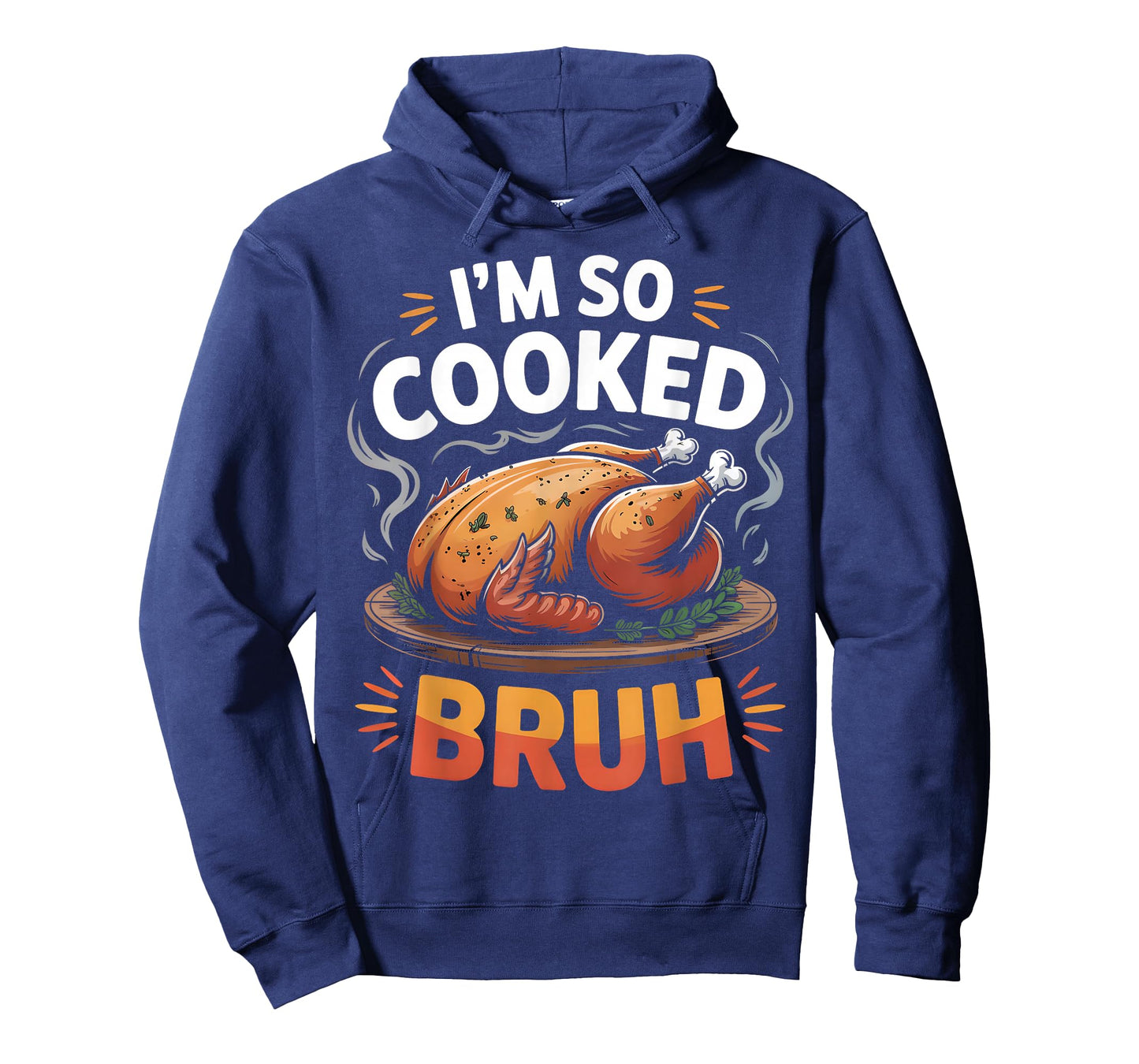 Funny Thanksgiving Cooked Bruh Boys Girls Kids Teens T-Shirt