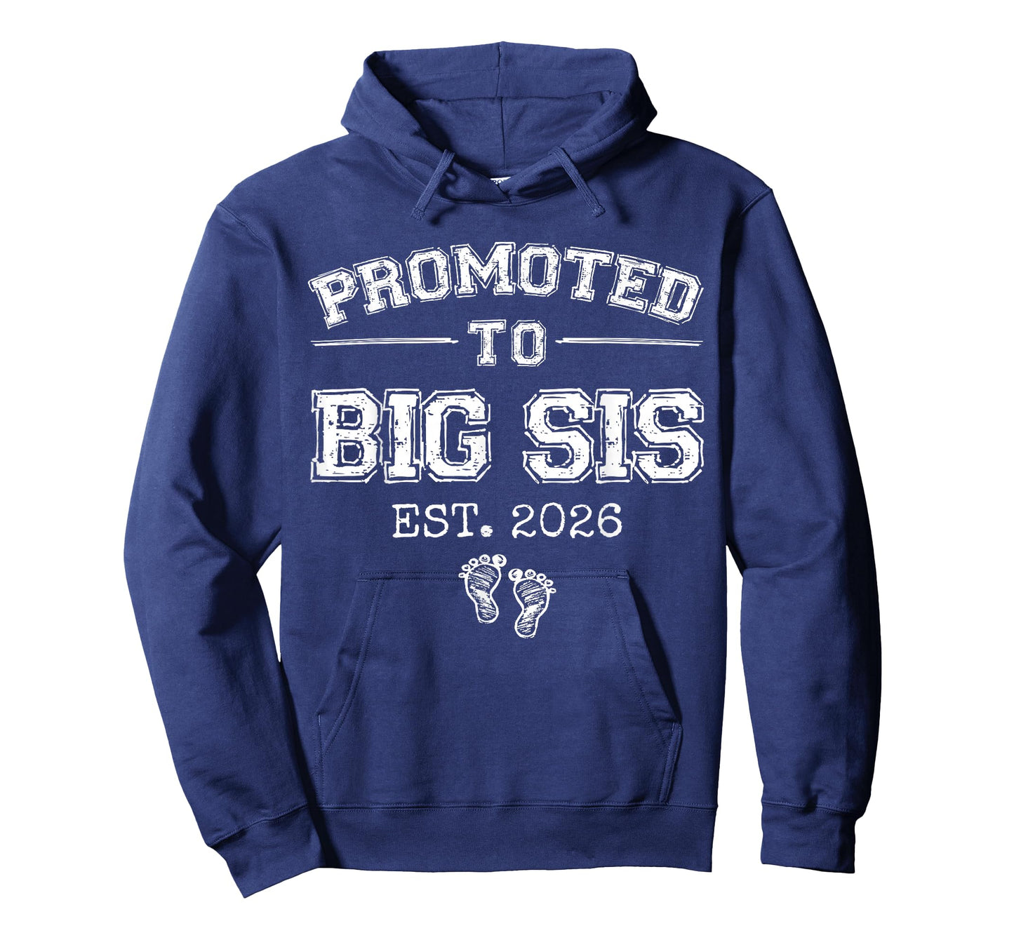 Promoted to Big Sis Est 2026 Varsity First Time Sister to Be T-Shirt