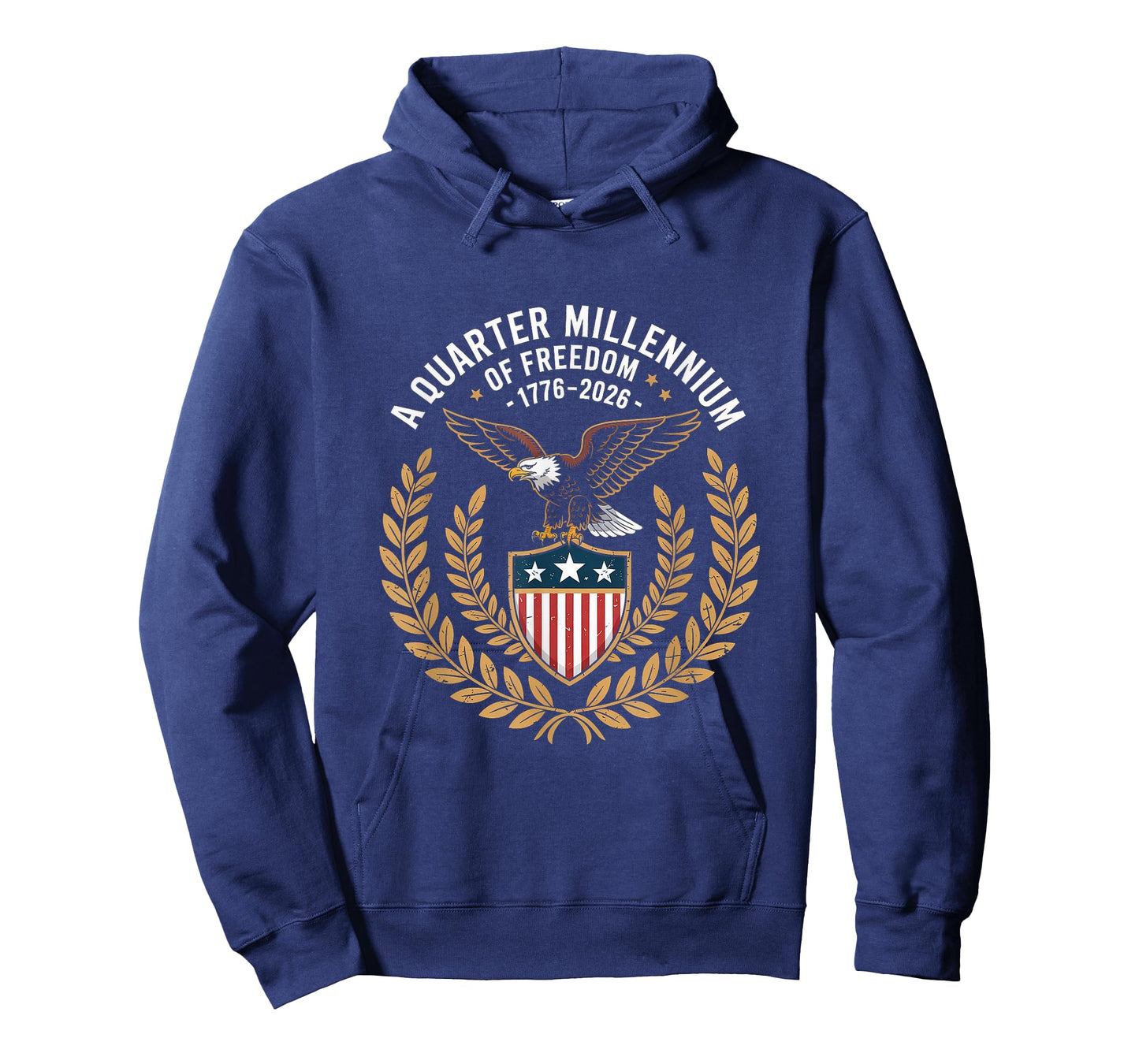 Vintage Eagle US Flag Emblem for Quarter Millennium Freedom T-Shirt