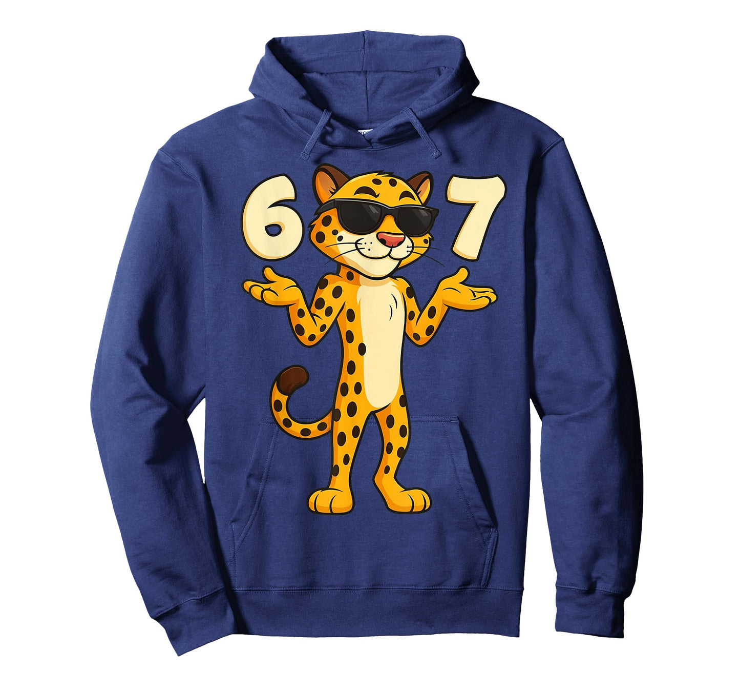 Cheetah 67 Meme Funny Kids Teens Gen Alpha Slang 6 7 Hands T-Shirt