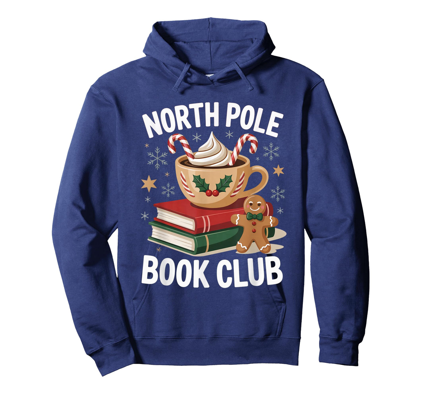 North Pole Book Club Cozy Christmas Holiday Design T-Shirt