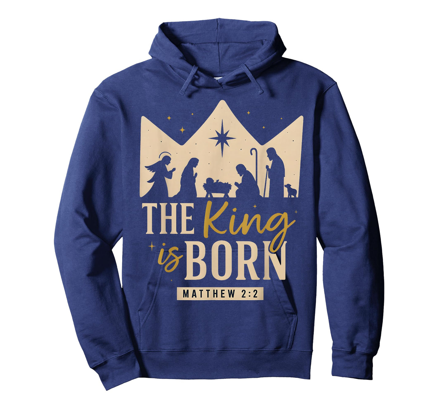 The King is Born Matthew 2:2 Nativity Christmas Christian T-Shirt