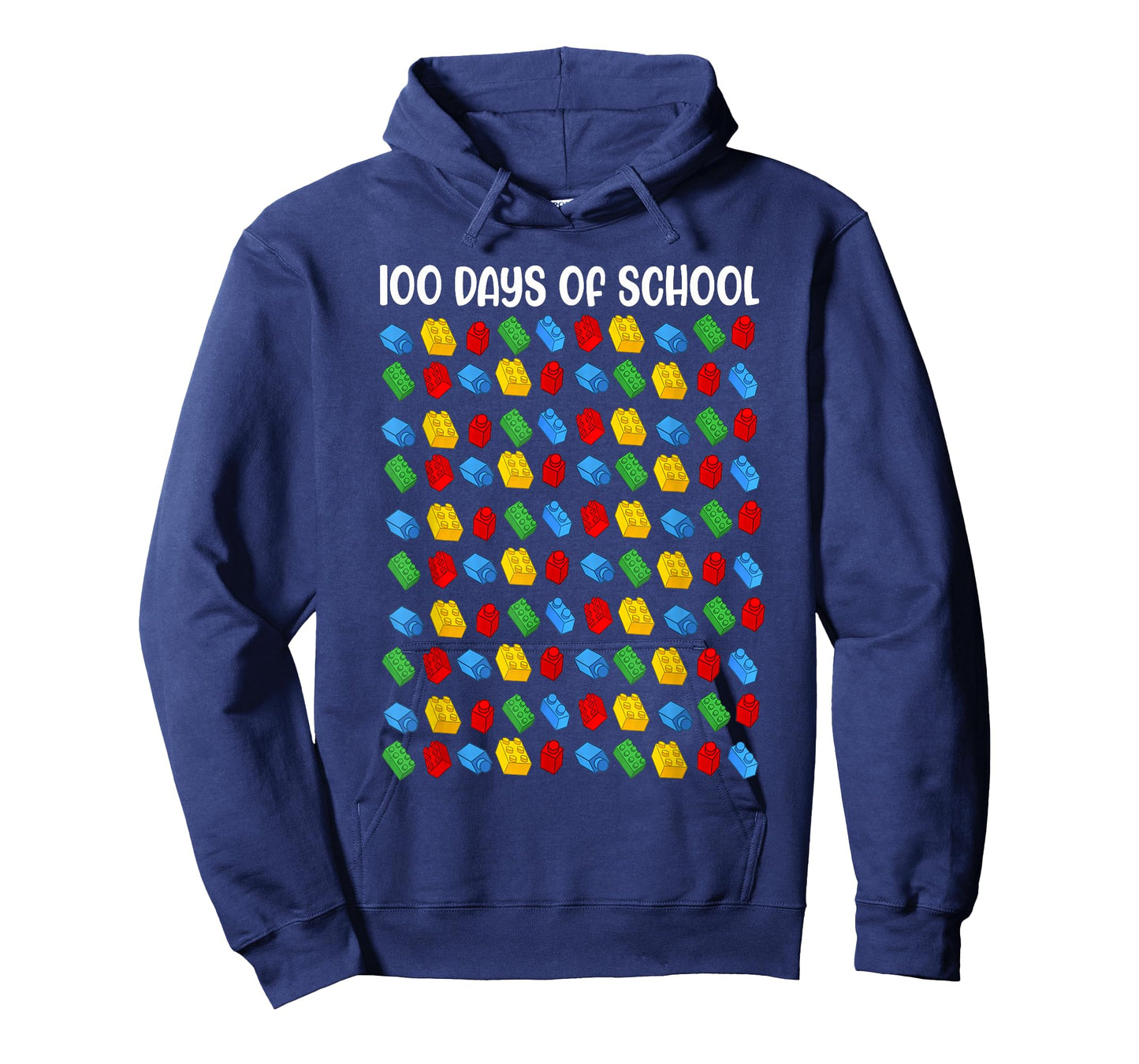 Funny Building Blocks 100 Days of School Kids Master Builder T-Shirt