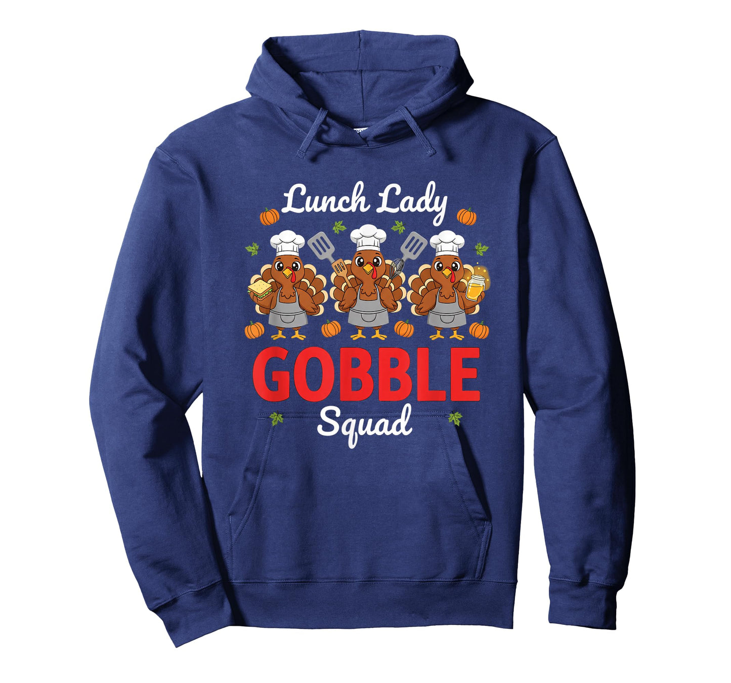 Lunch Lady Thanksgiving Funny Gobble Squad T-Shirt