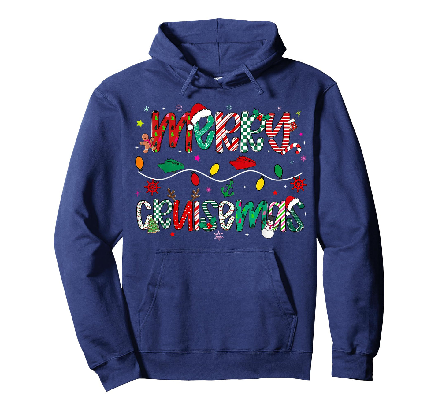 Preppy Merry Cruisemas Christmas Light Family Cruise T-Shirt