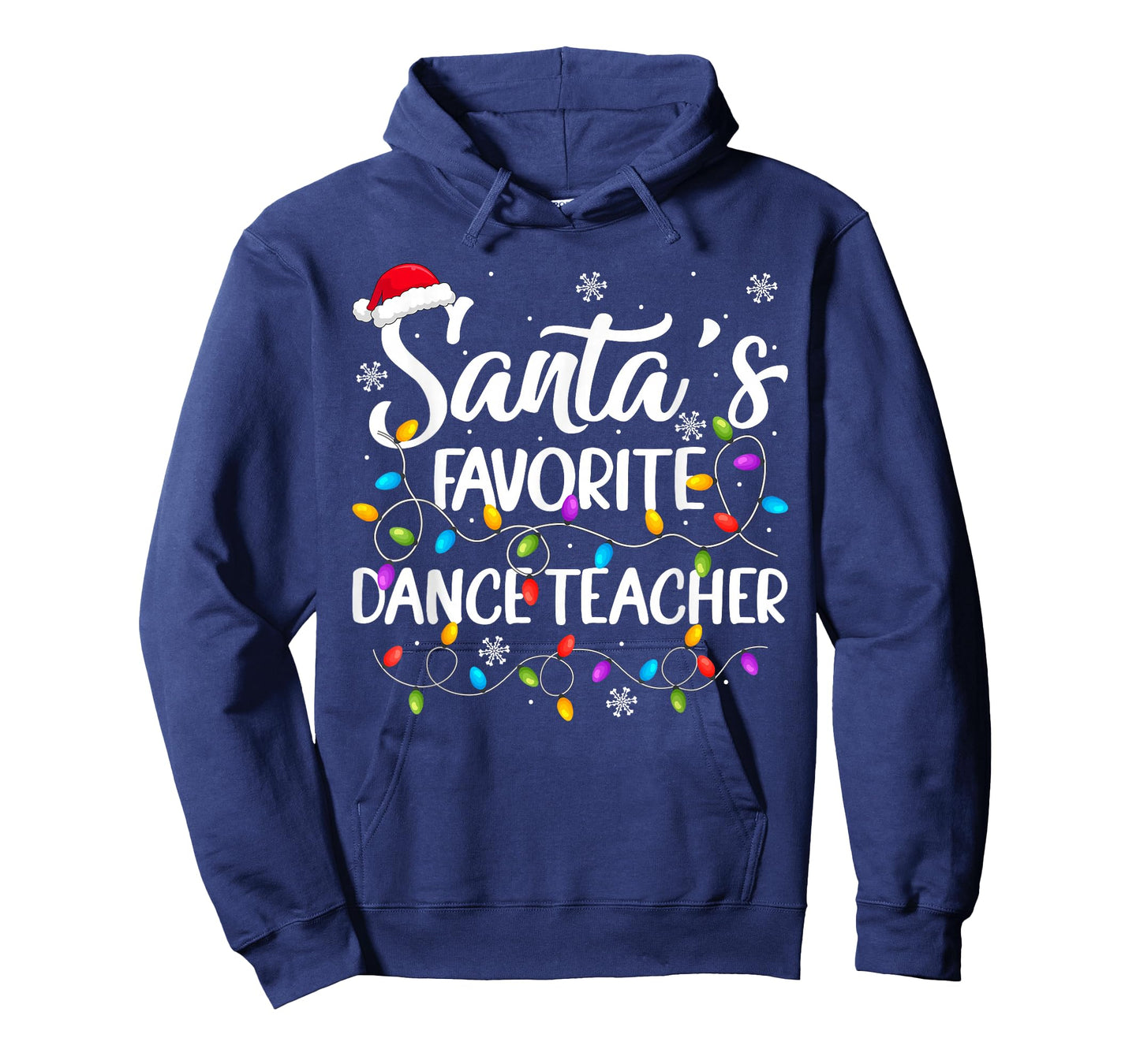 Santa Favorite Dance Teacher Christmas Lights Dancing Xmas T-Shirt