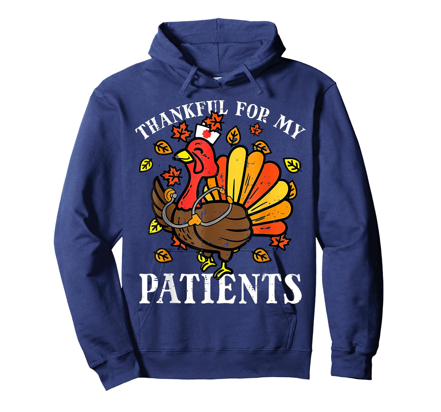 Thankful for Patients Funny Turkey Nurse Thanksgiving Fall T-Shirt