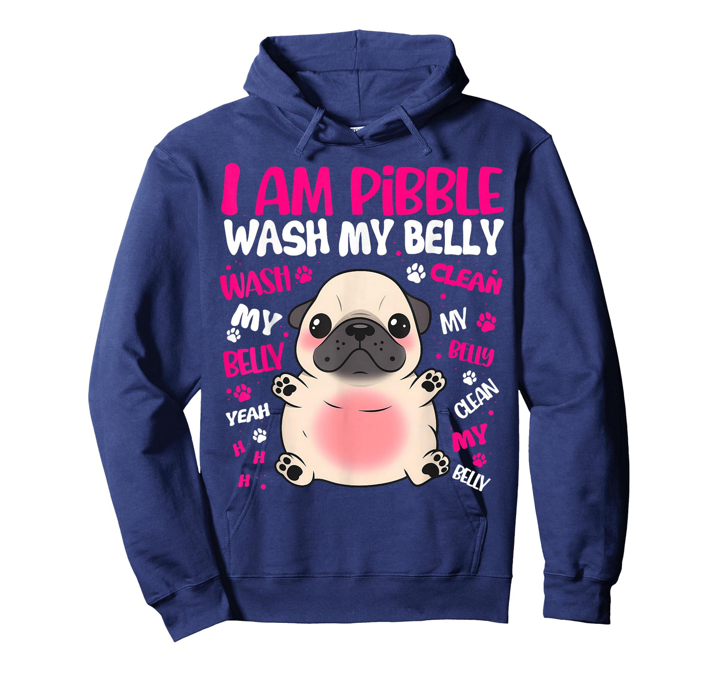 I Am Pibble Dog Puppy Wash Clean My Belly Funny Meme T-Shirt