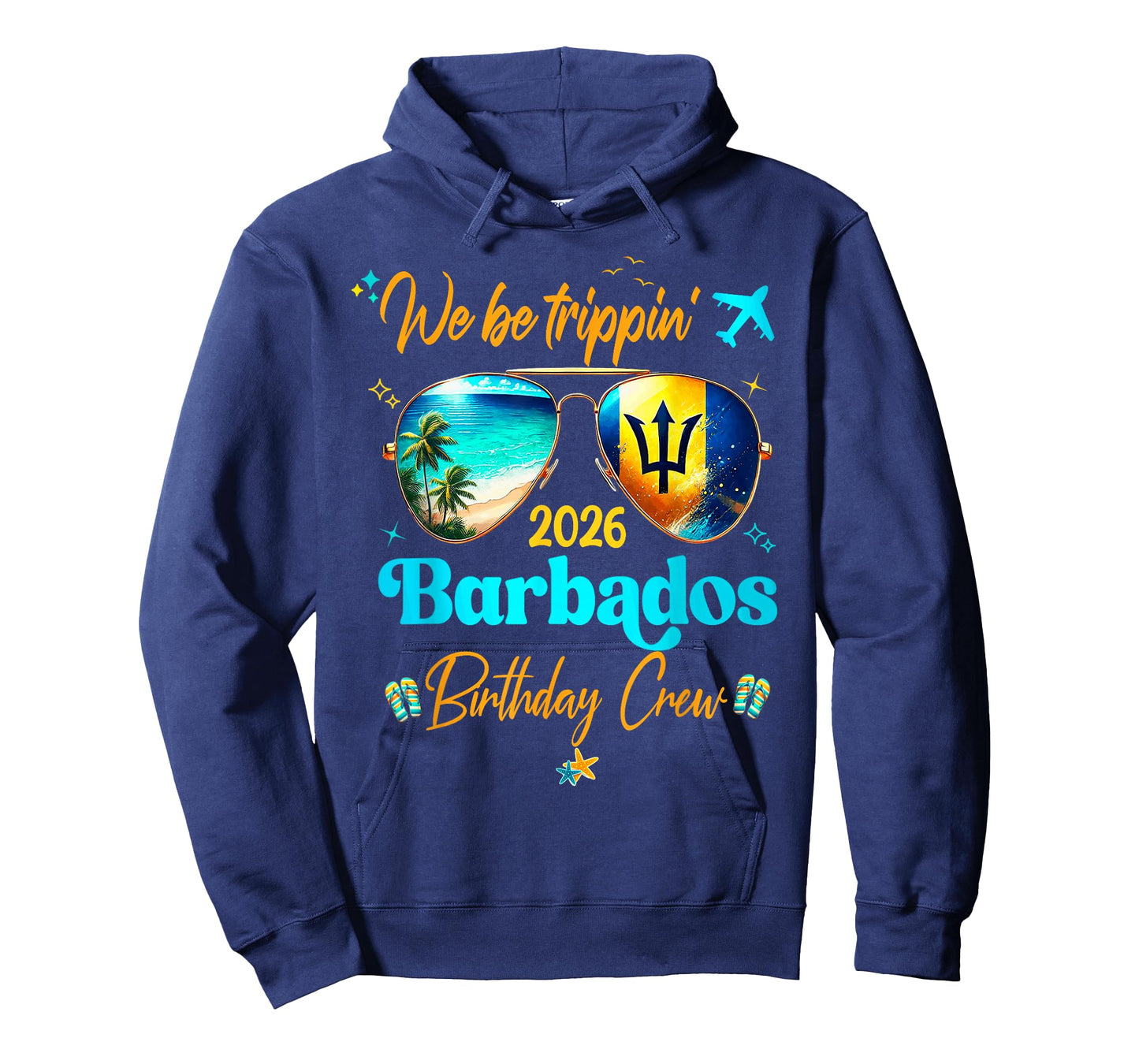 Barbados Vacation 2026 Straight Trippin' Birthday Cruise T-Shirt
