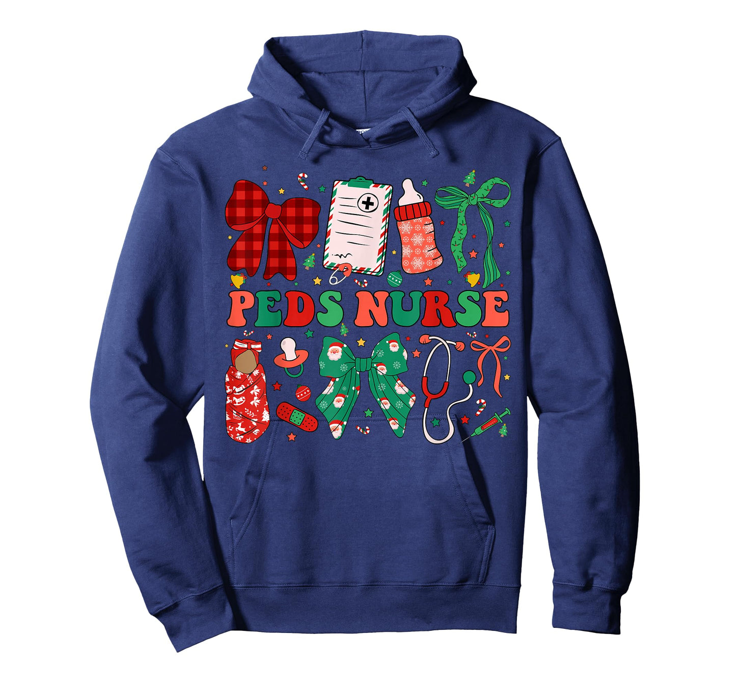 Peds Nurse Christmas Coquette Pediatric Nursing Xmas T-Shirt