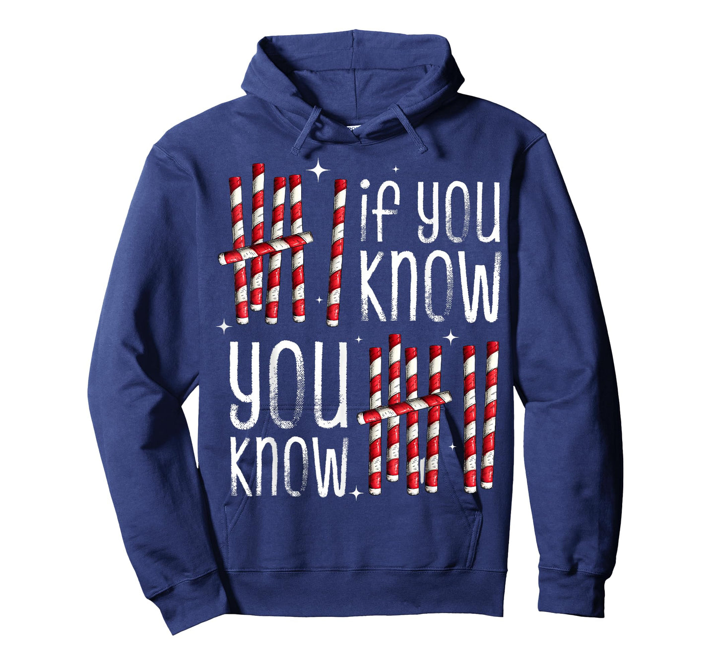 If You Know You Know 6 7 Candy Cane Tally Marks Christmas 67 T-Shirt