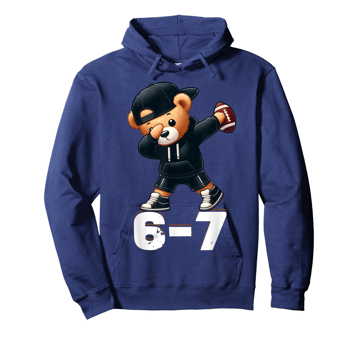 67 Teddy Bear Dabbing Football 6 7 Meme Boys Kids Six Seven T-Shirt