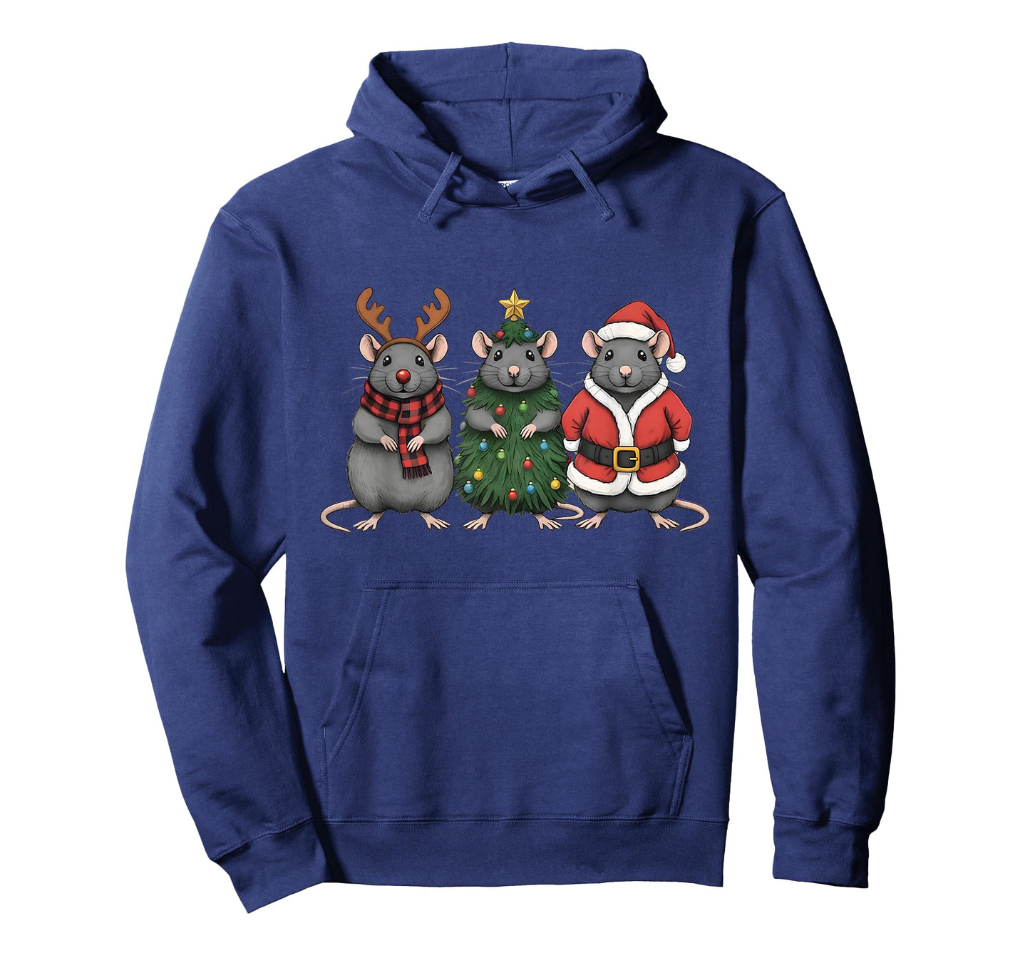 Merry Ratmas Christmas Santa Rat Mouse Lover Animal Pajama T-Shirt