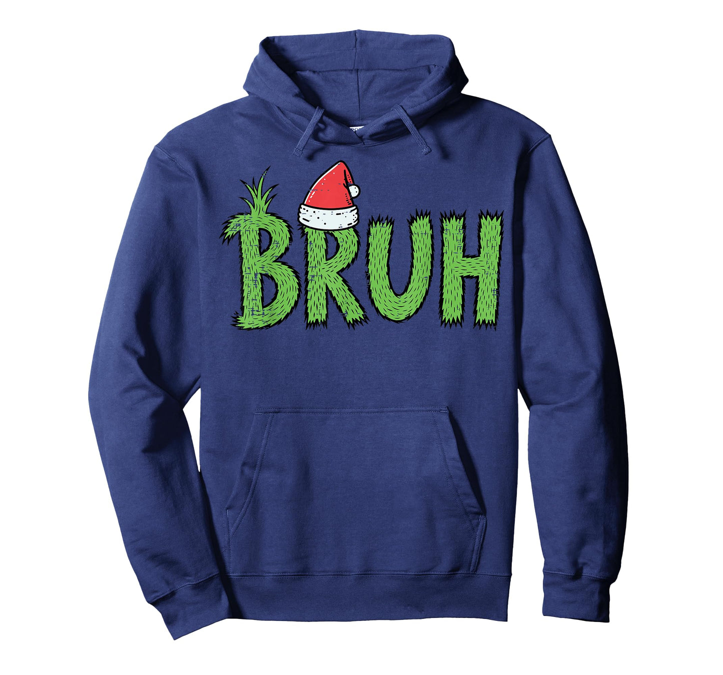 Christmas Bruh Santa Hat Funny Xmas Meme Humor Men Women Kid T-Shirt