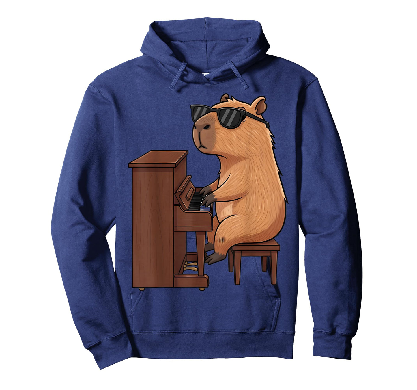 Capybara Playing Piano Musician Cute Graphic Kids Girls Boys T-Shirt