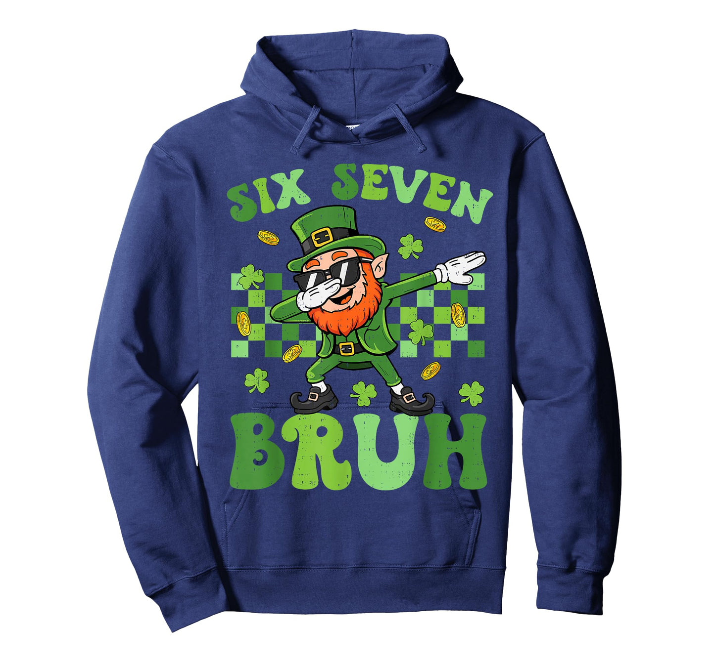 Six Seven Bruh 67 St Patricks Day Boys Kids Dab Leprechaun T-Shirt