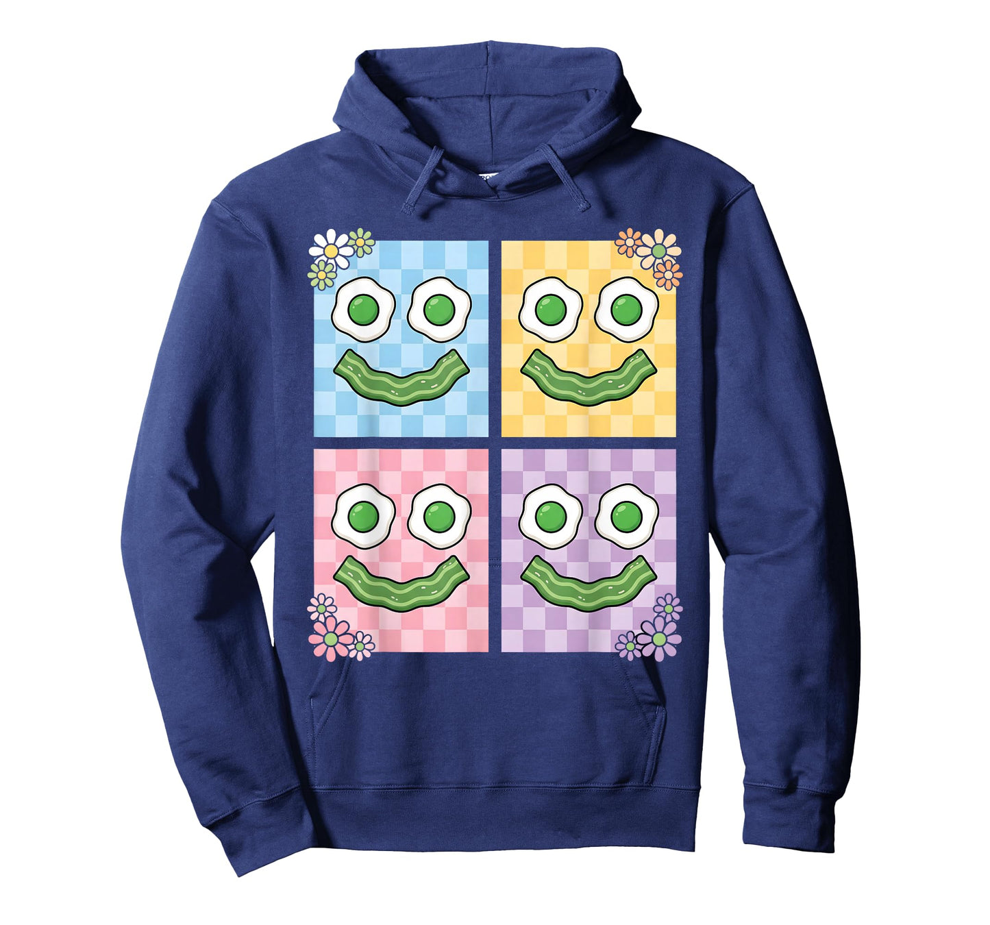 Retro Green Face Eggs and Bacon Breakfast St Patricks T-Shirt