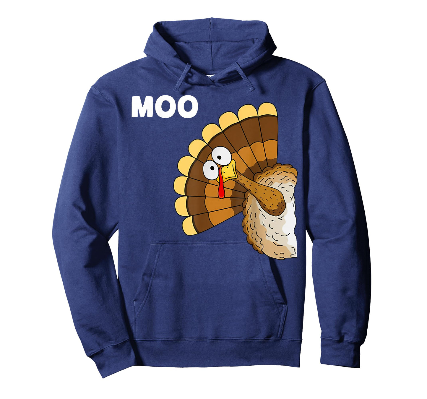 Funny Turkey Moo Thanksgiving Joke Gifts for Men Women Kid T-Shirt