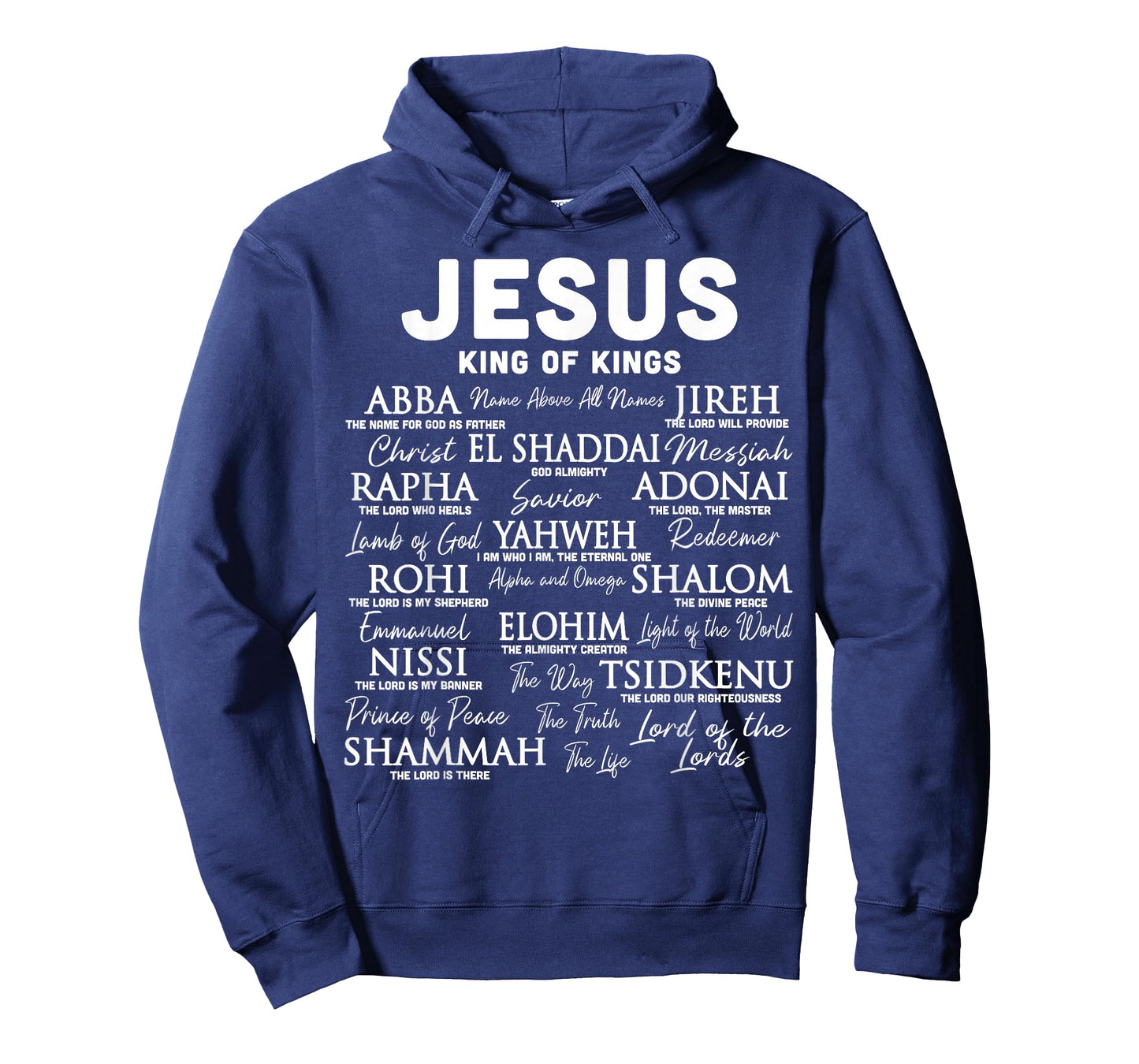 Jesus is King Names of God Hebrew Jesus Christian T-Shirt
