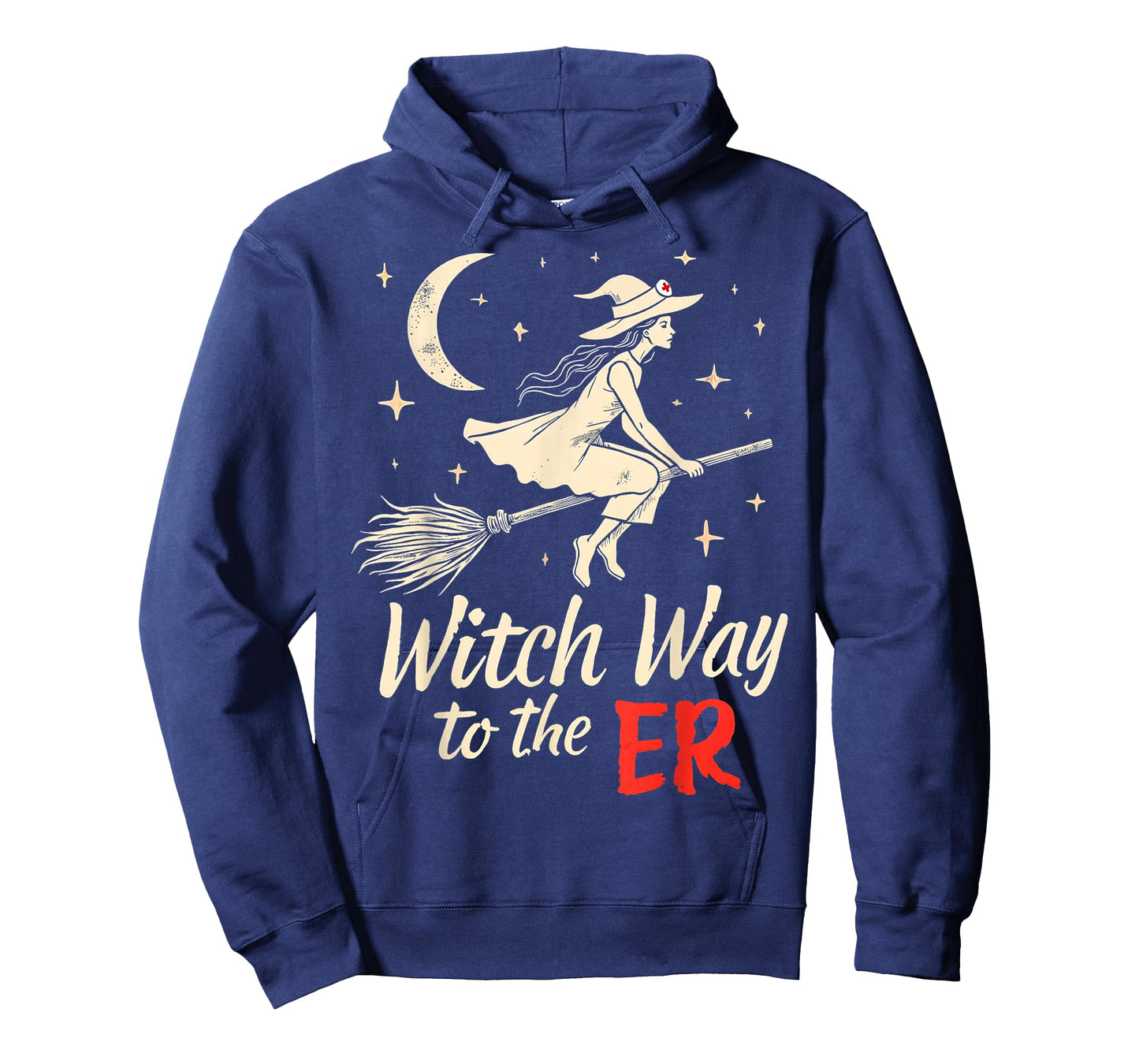 Witch Way to The ER Funny Halloween Nurse T-Shirt