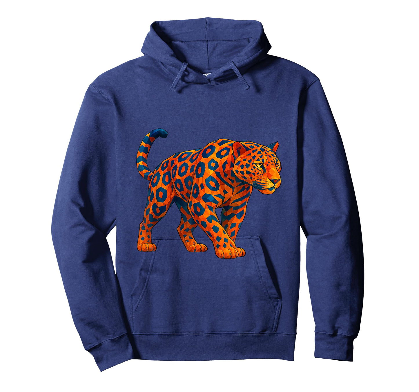 Geometric Leopard Jaguar Predator Polygon Abstract Art T-Shirt