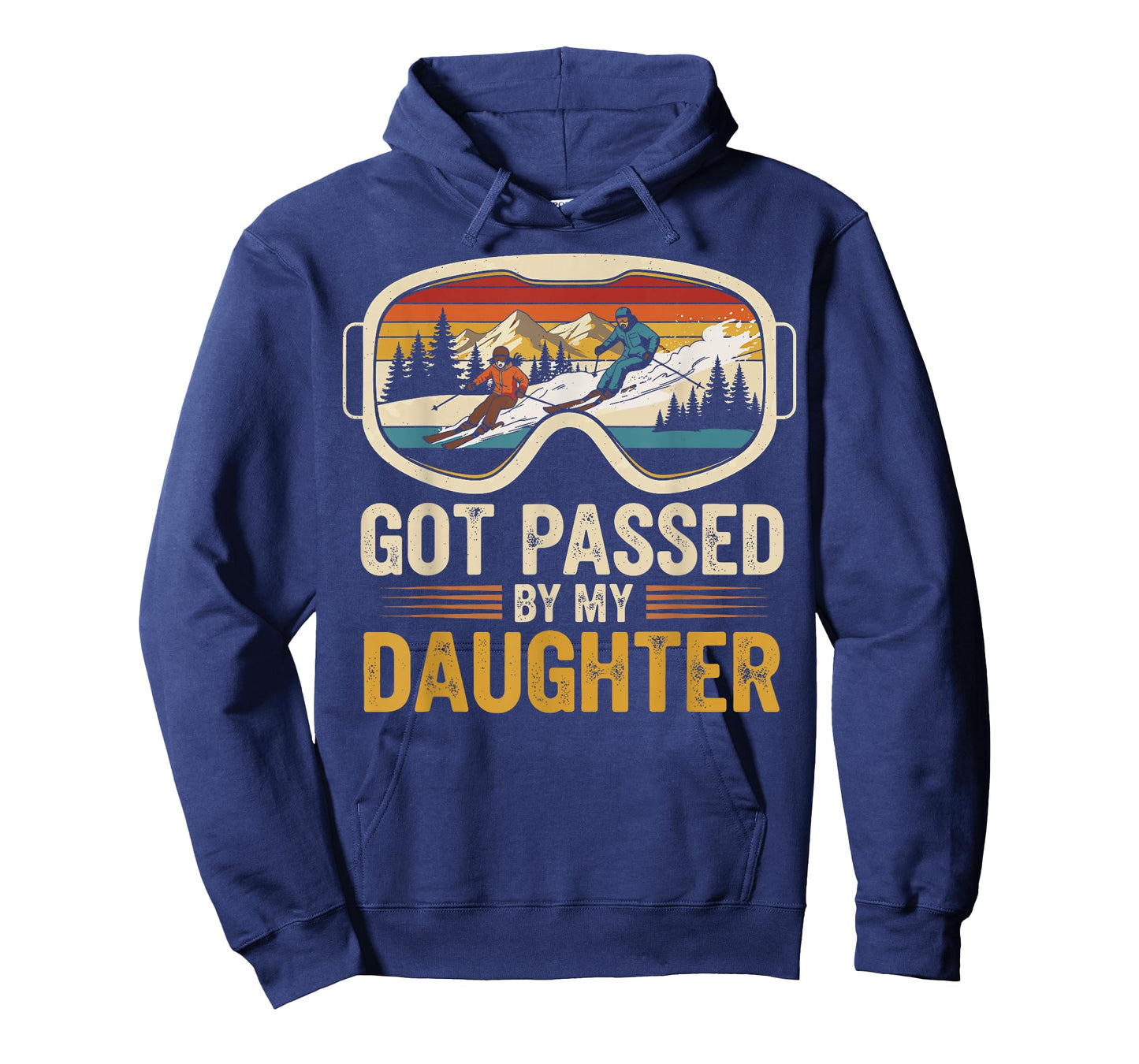 Got Passed by My Daughter Funny Skiing Family T-Shirt