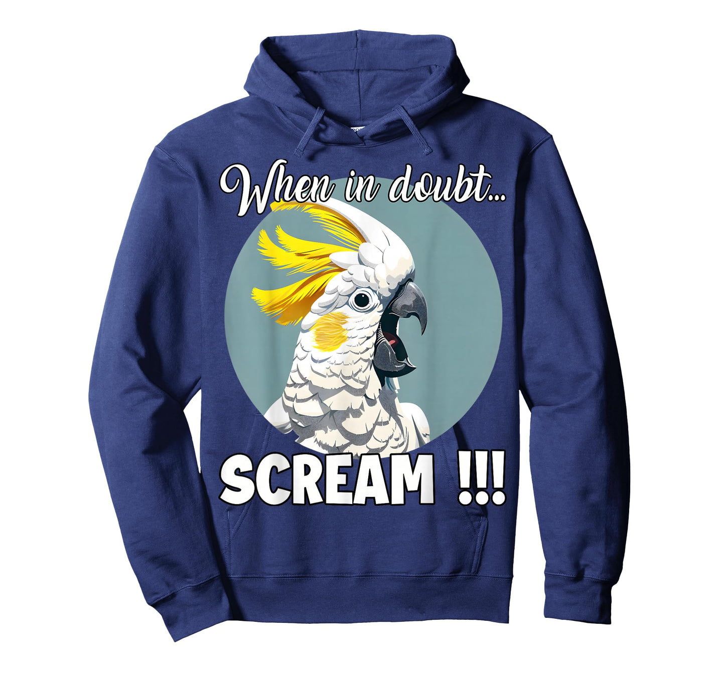 Cockatoo Meme T, Funny Screaming Sulphur-Crested Cockatoo T-Shirt