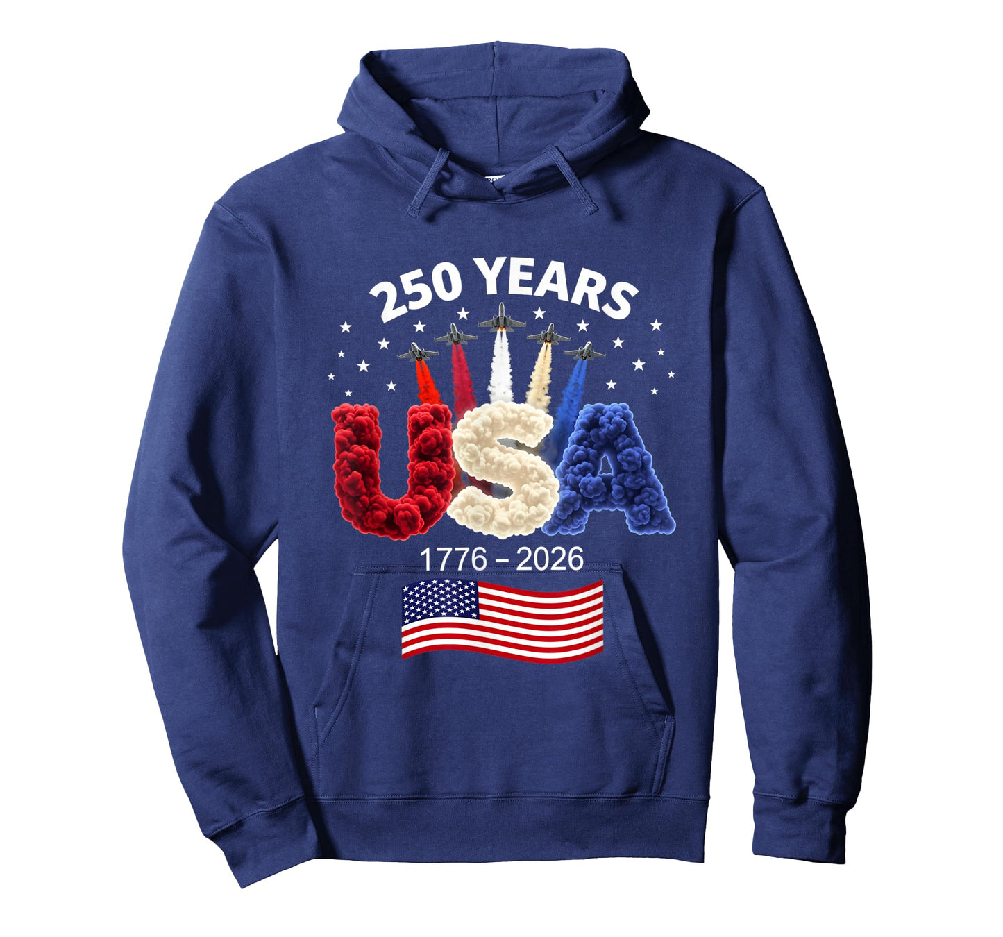 USA 250th Anniversary American Flag 250 Years 4th of July T-Shirt