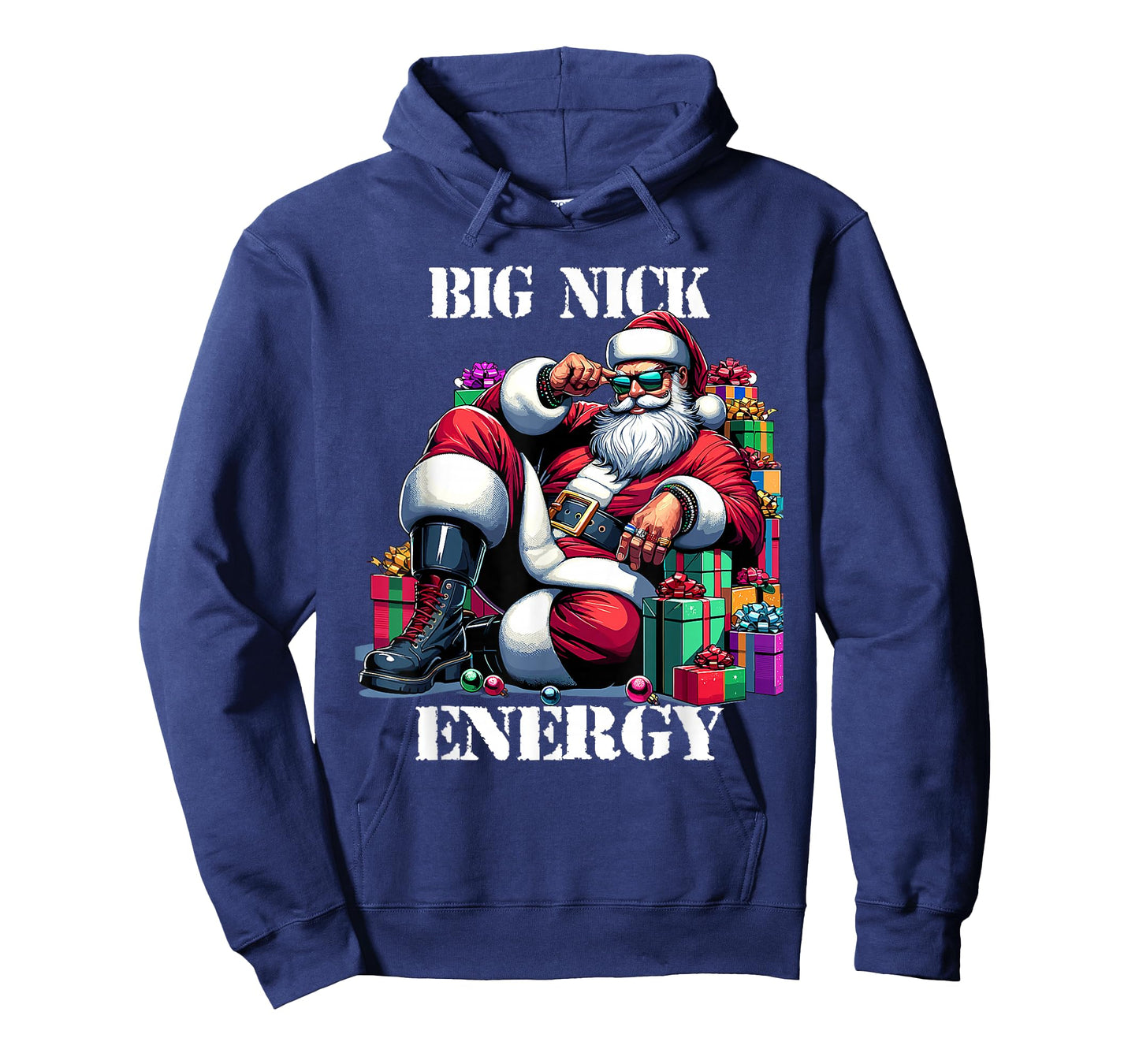Fun Big Nick Energy Funny Santa Claus Christmas Xmas Cool T-Shirt