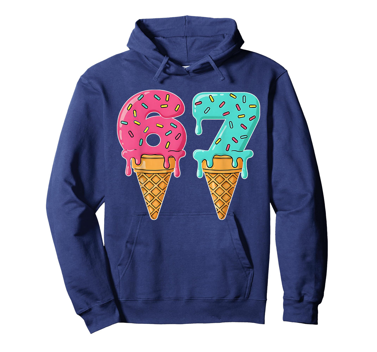 Baseball Drip Ice Cream 67 Baseball T-Shirt