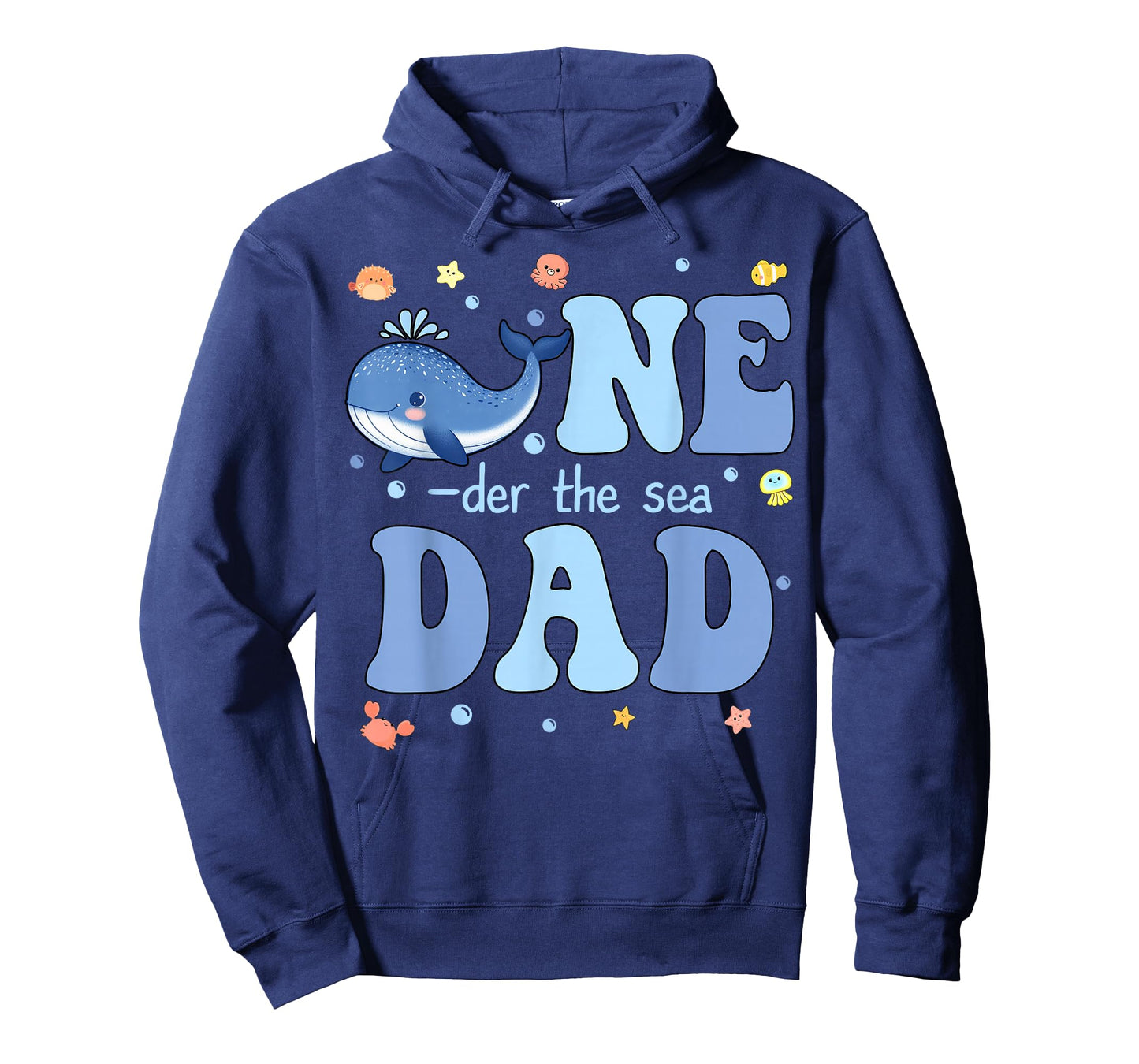 One-der The Sea Dad of Birthday Girl Boy Kids Ocean Bday T-Shirt