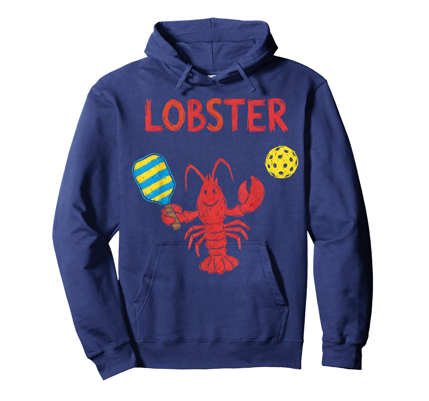 Funny Pickleball Player Lob Shot Humor Lobster T-Shirt