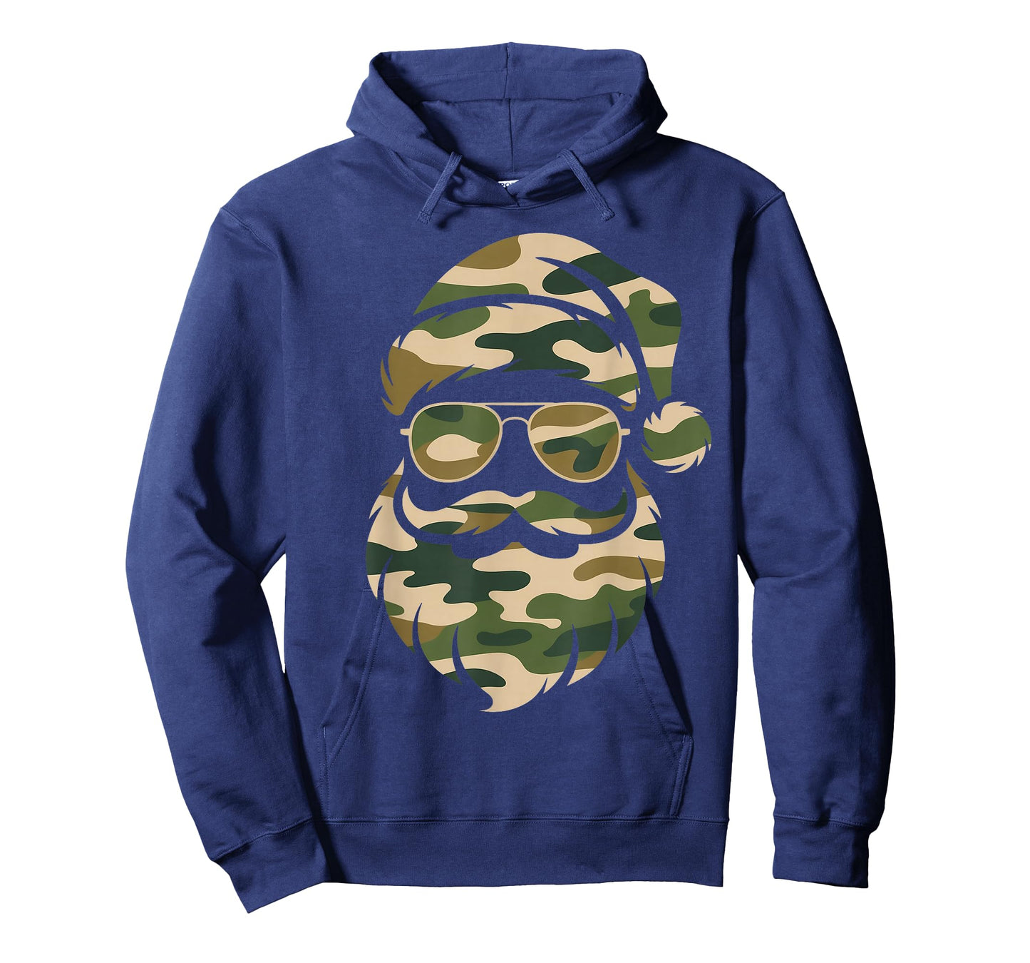 Vintage Santa Face Camouflage Christmas Xmas Camo Men Boys T-Shirt