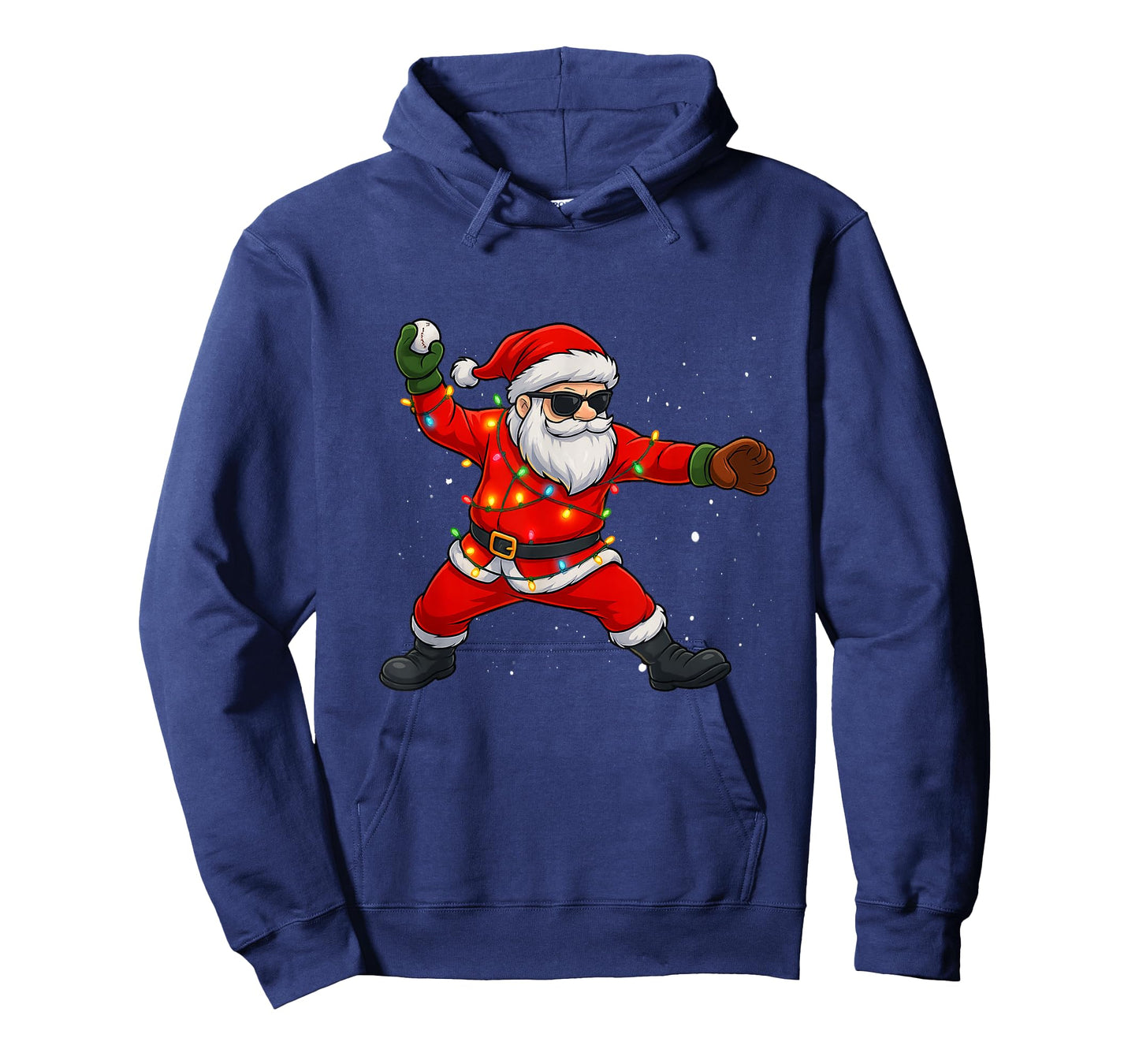 Christmas Santa Claus Baseball Pitcher Boys Kids Teens Xmas T-Shirt