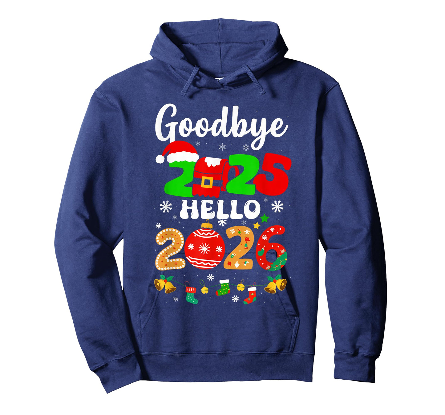 Goodbye 2025 Hello 2026 Happy New Year's Eve Christmas Men T-Shirt