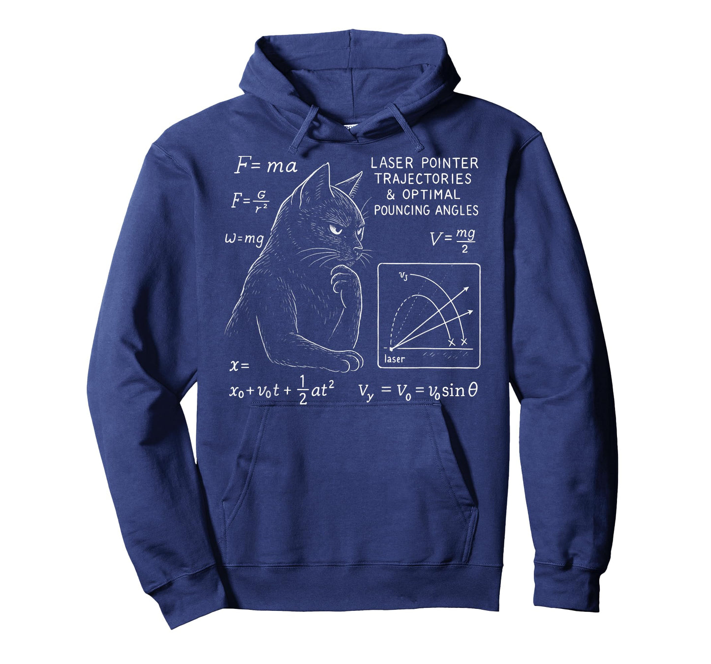 Funny Cat Math Physics Equations Science Humor T-Shirt