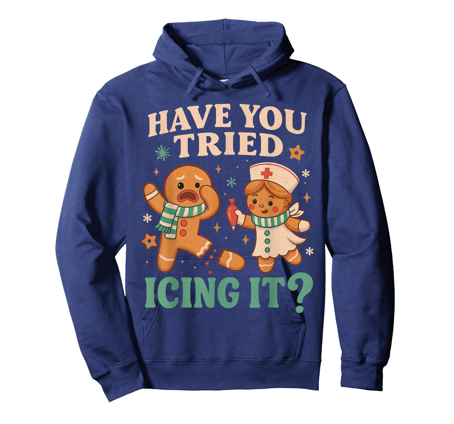 Funny Gingerbread Christmas Pun Have You Tried Icing It ? T-Shirt
