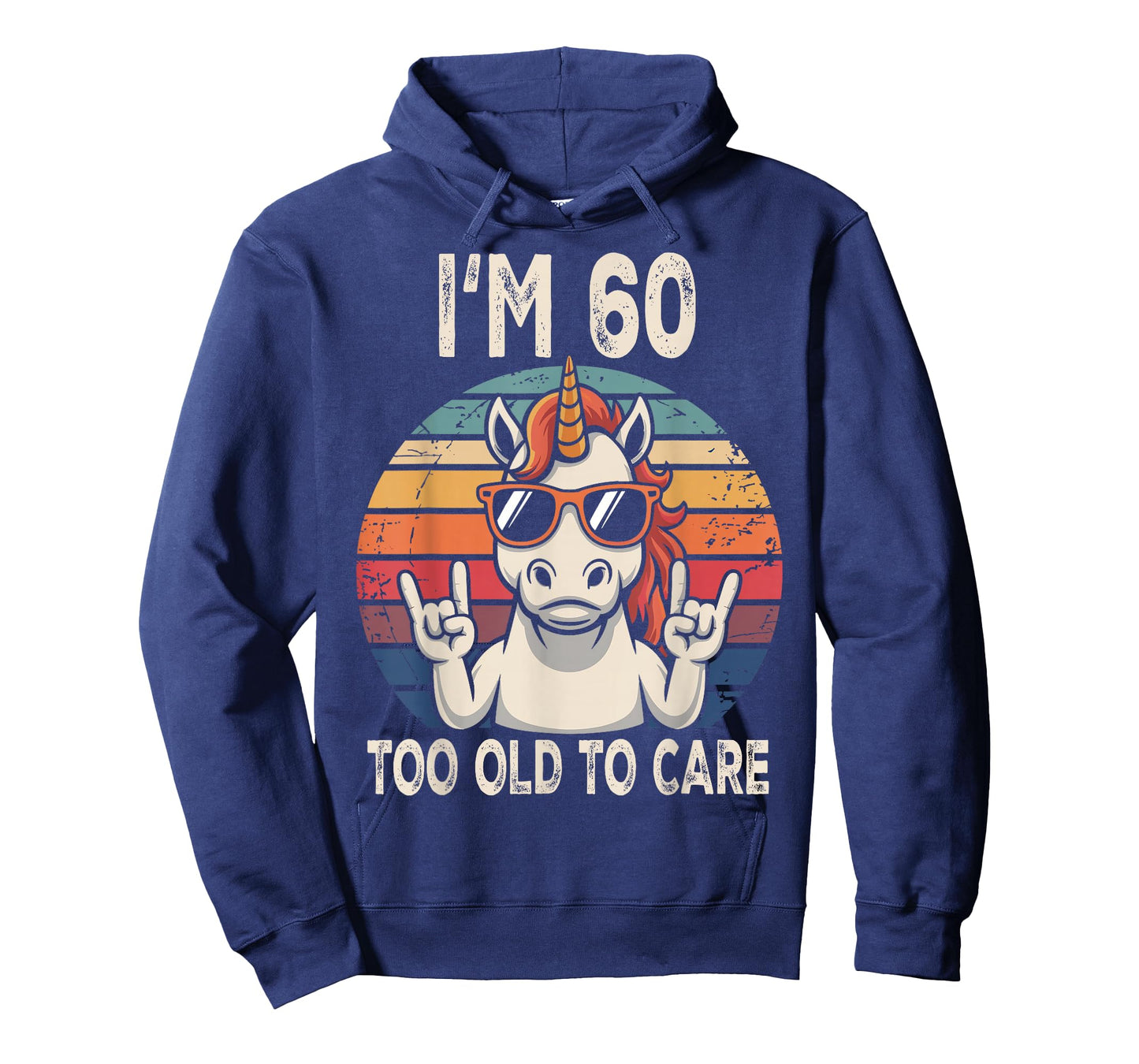 60th Birthday 60 Years Old Men Women Funny Unicorn Gag T-Shirt