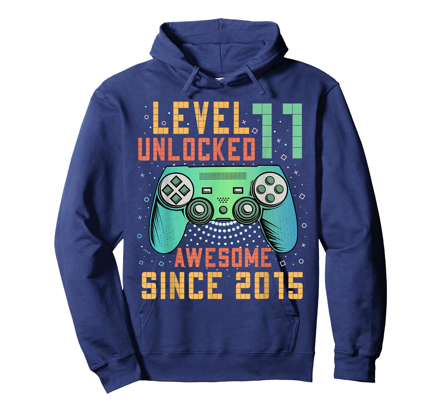 Level 11 Unlocked Awesome Since 2015 11th Birthday Boy T-Shirt