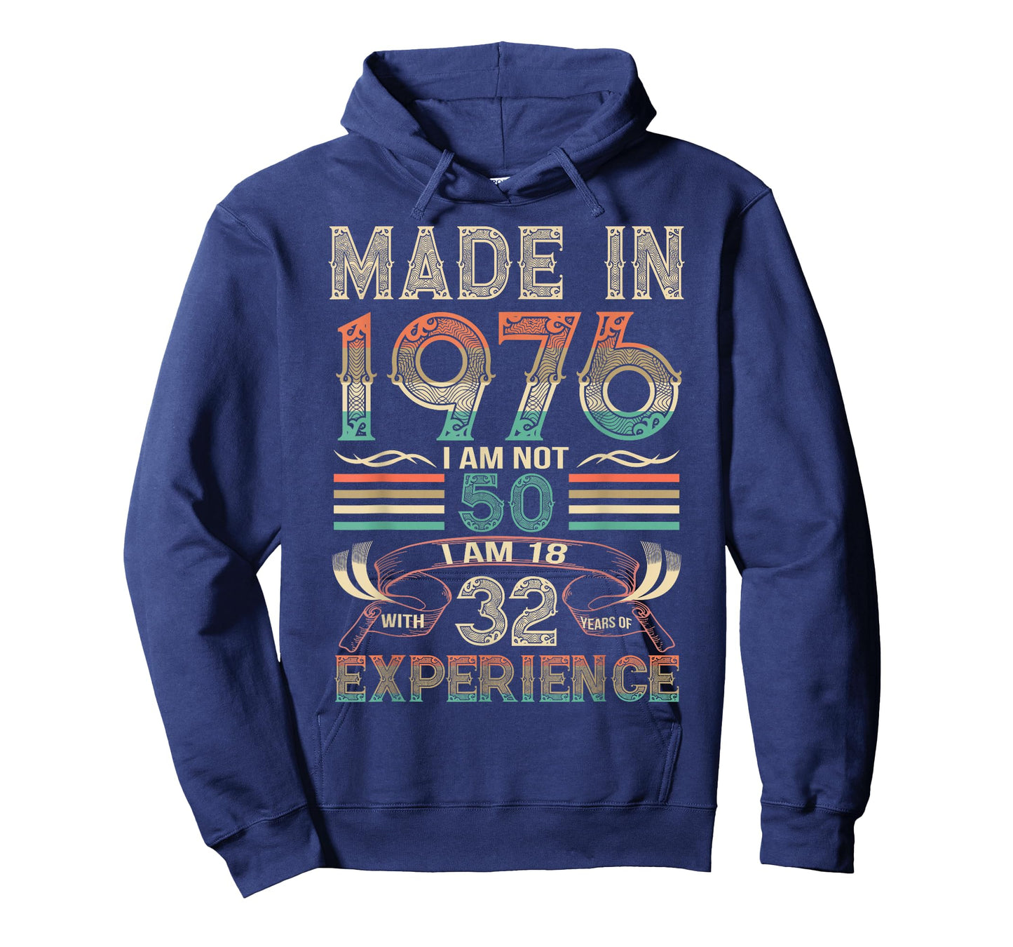 Made in 1976 I'm Not 50th Birthday Experience Vintage Retro T-Shirt